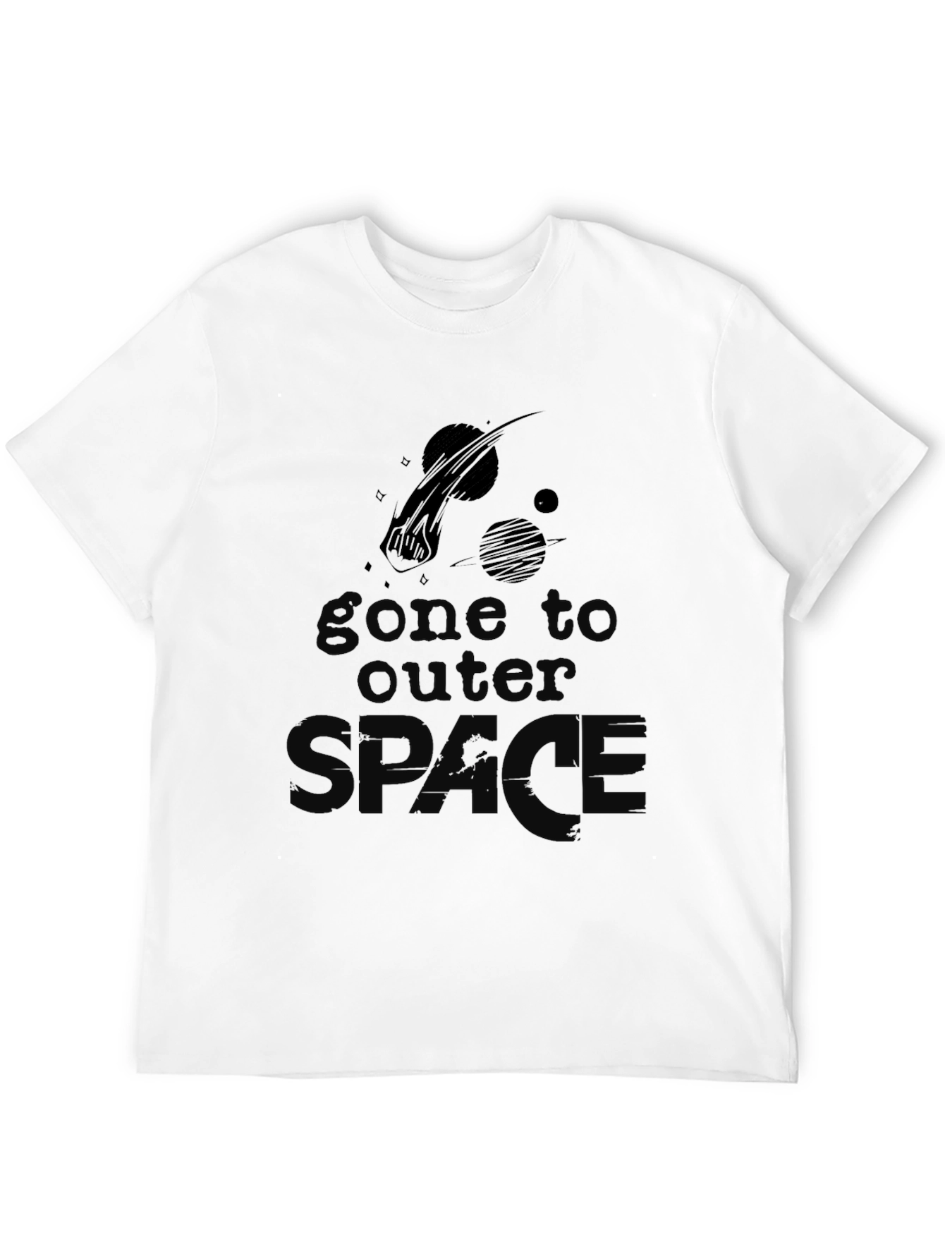 Gone to Outer Space T-Shirt - Black