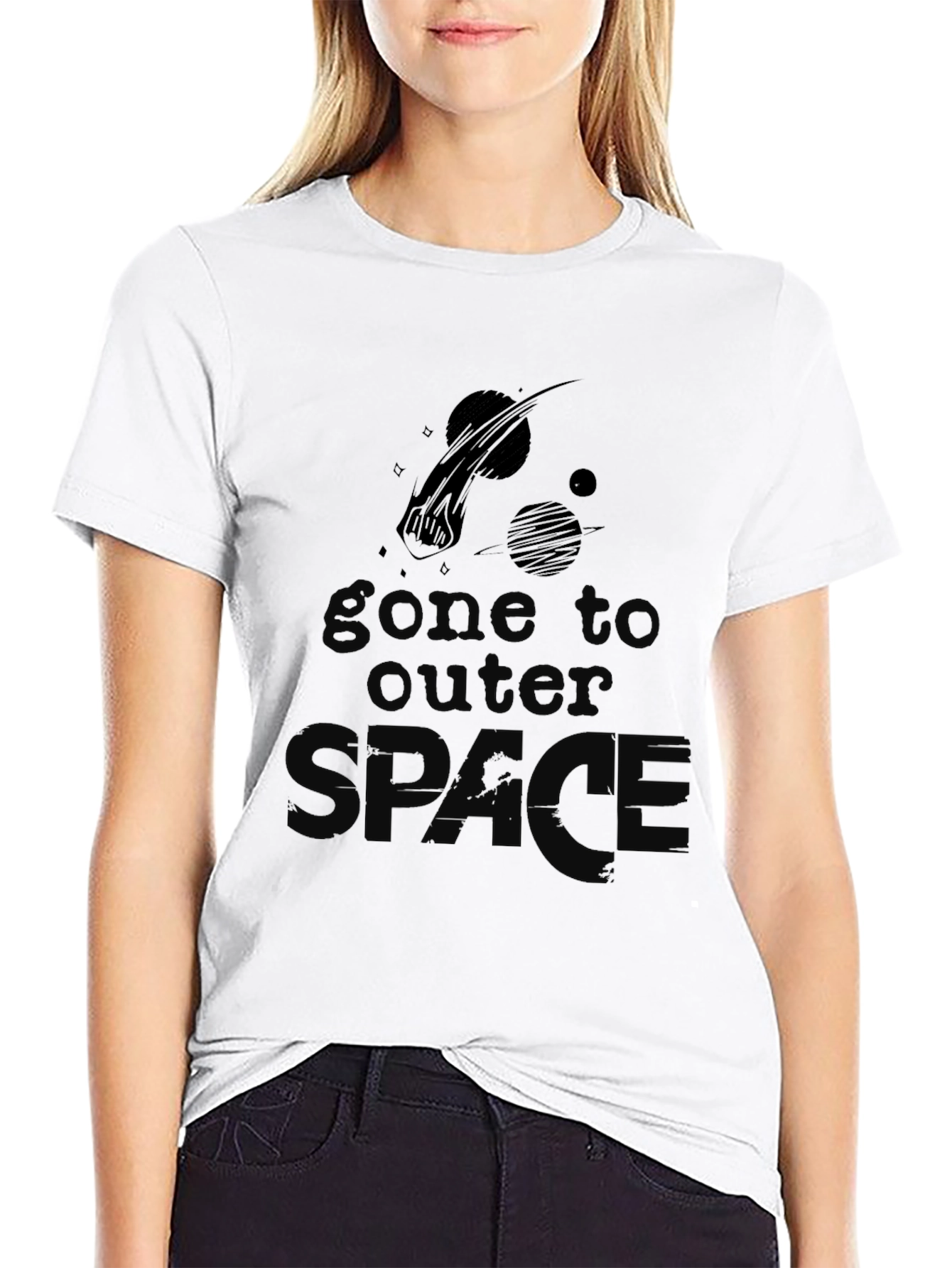 Gone to Outer Space T-Shirt - Black