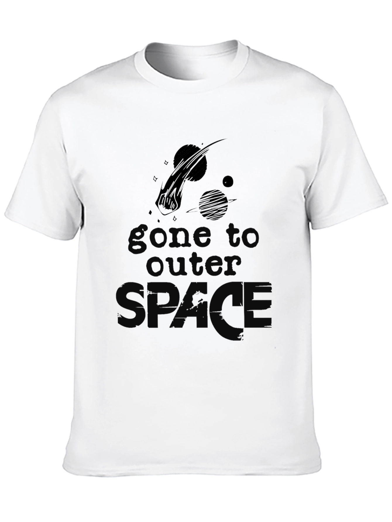 Gone to Outer Space T-Shirt - Black