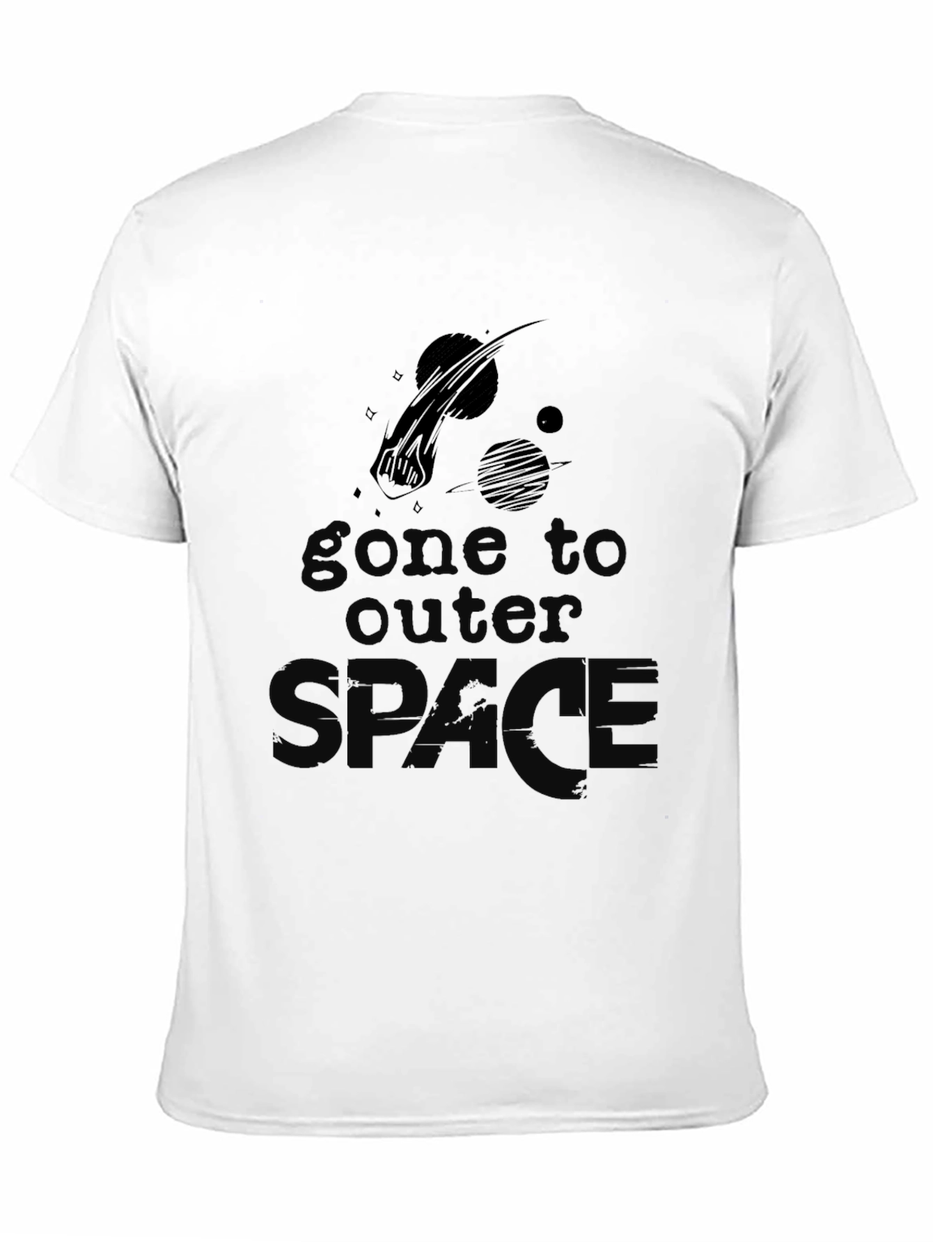 Gone to Outer Space T-Shirt - Black