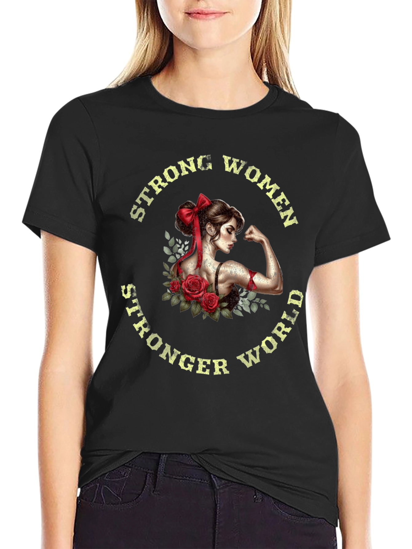 Strong Women Stronger World Graphic Tee
