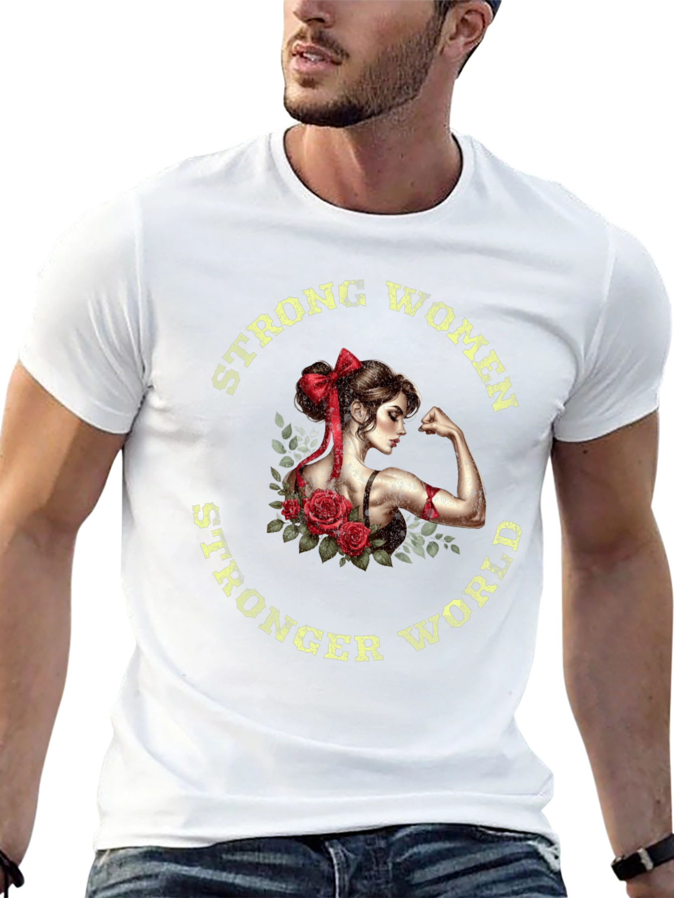 Strong Women Stronger World Graphic Tee
