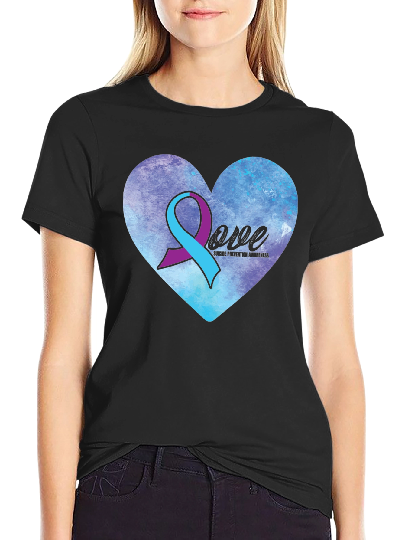 Suicide Prevention Awareness Love Heart T-Shirt