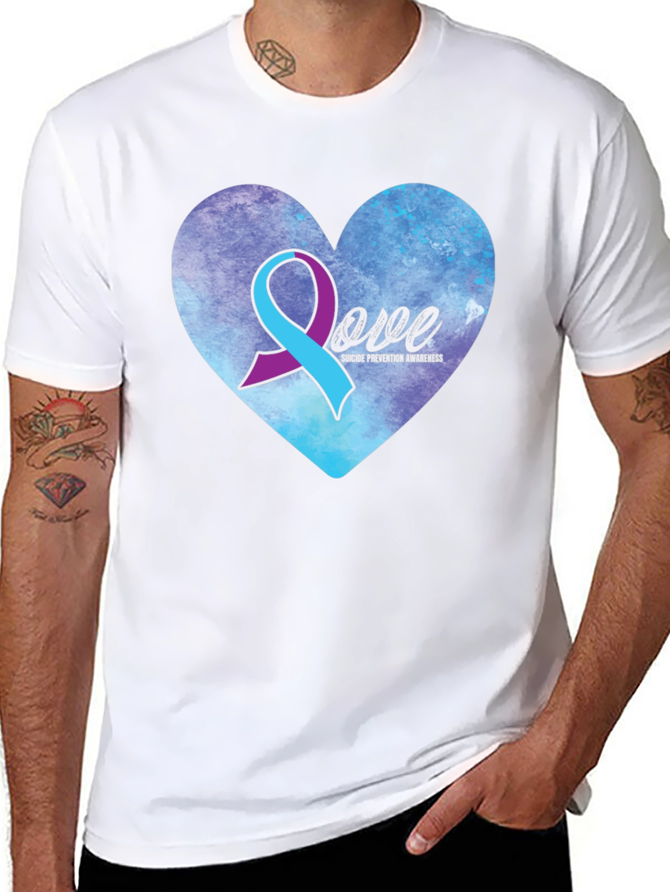 Suicide Prevention Awareness Love Heart T-Shirt