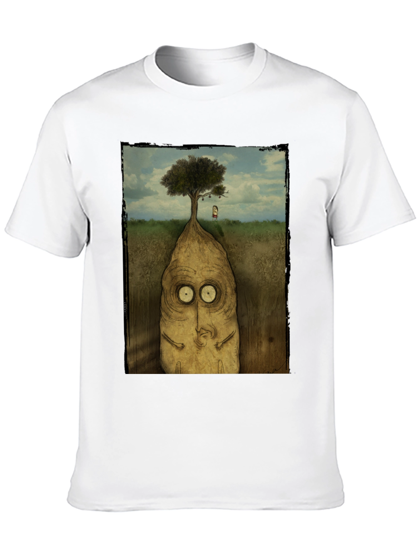 Surreal Tree Root Monster Graphic T-Shirt