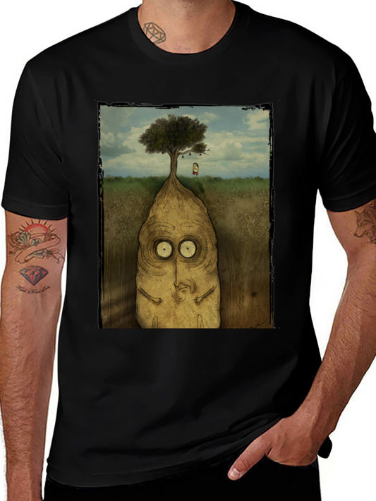 Surreal Tree Root Monster Graphic T-Shirt