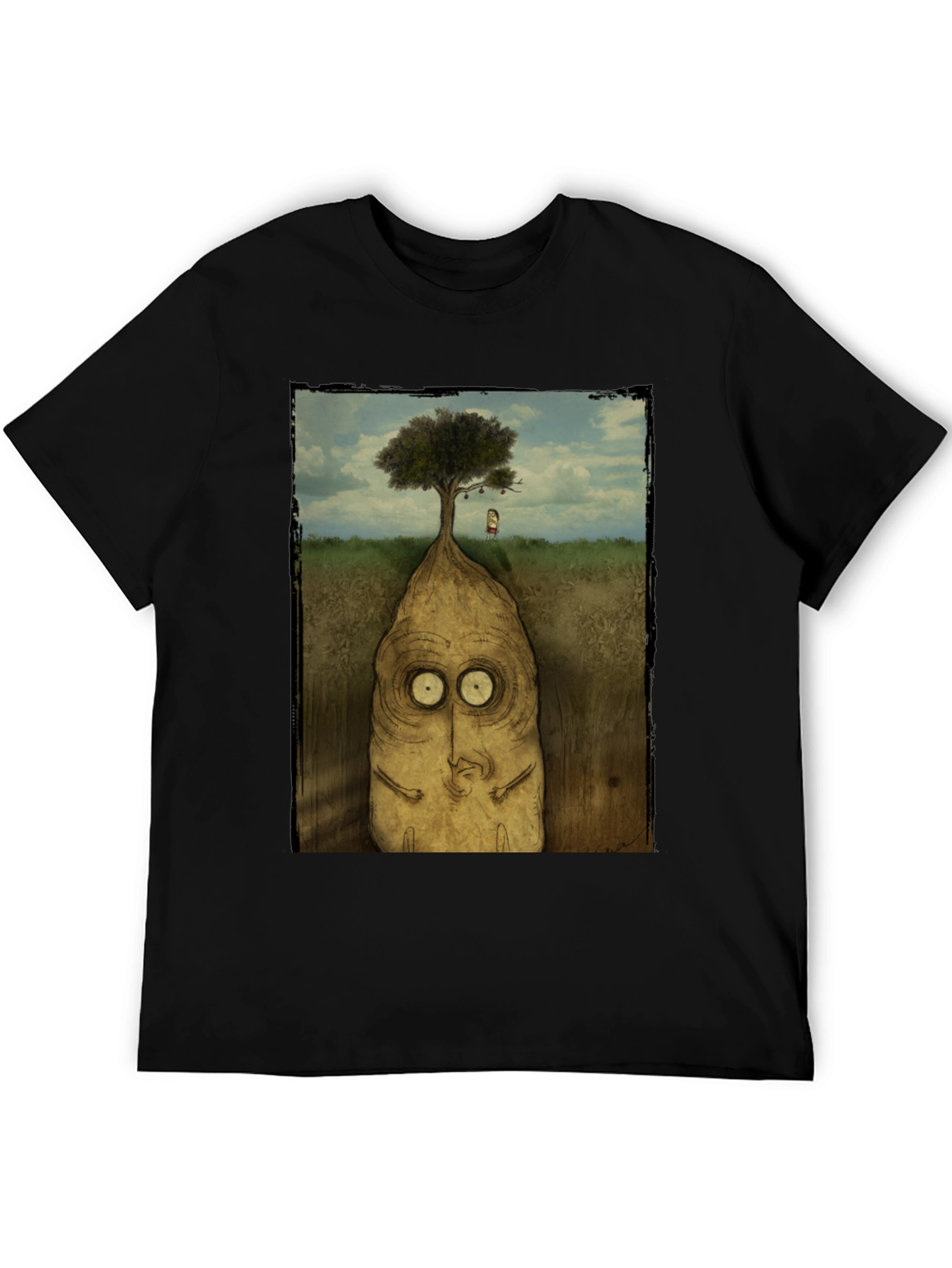 Surreal Tree Root Monster Graphic T-Shirt