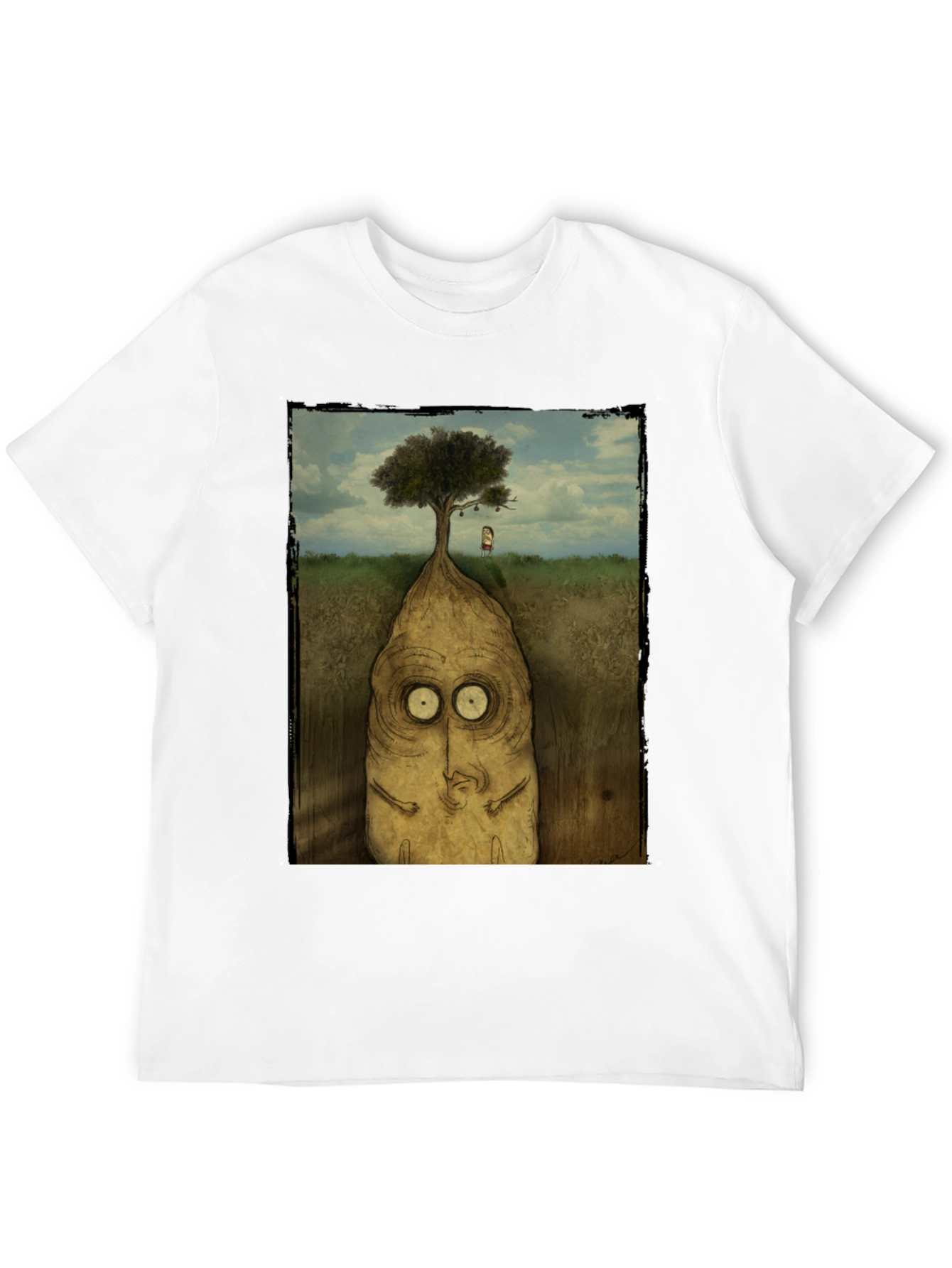 Surreal Tree Root Monster Graphic T-Shirt