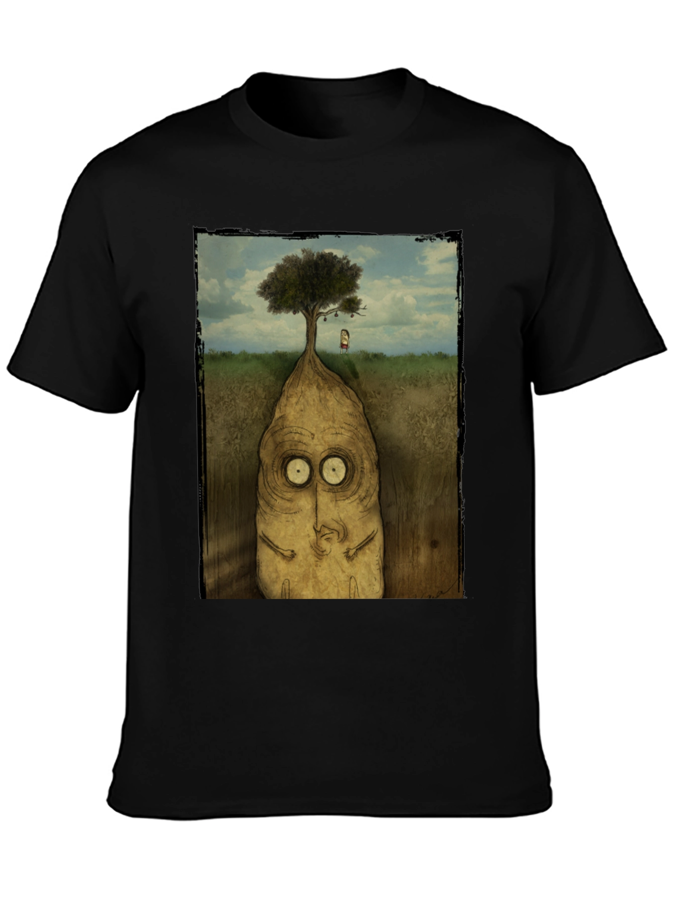 Surreal Tree Root Monster Graphic T-Shirt