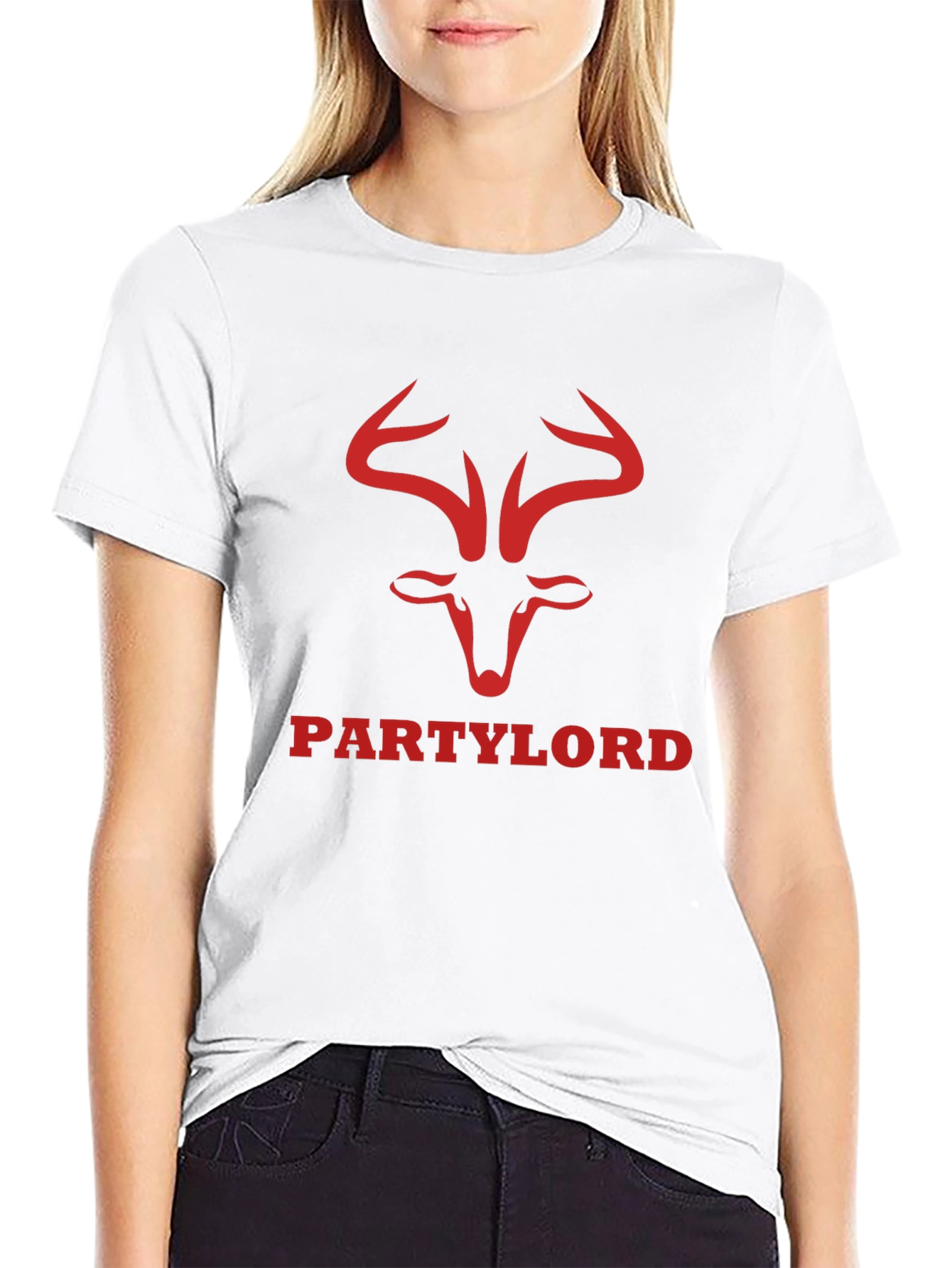 Party Lord Graphic Tee - Black Cotton T-Shirt