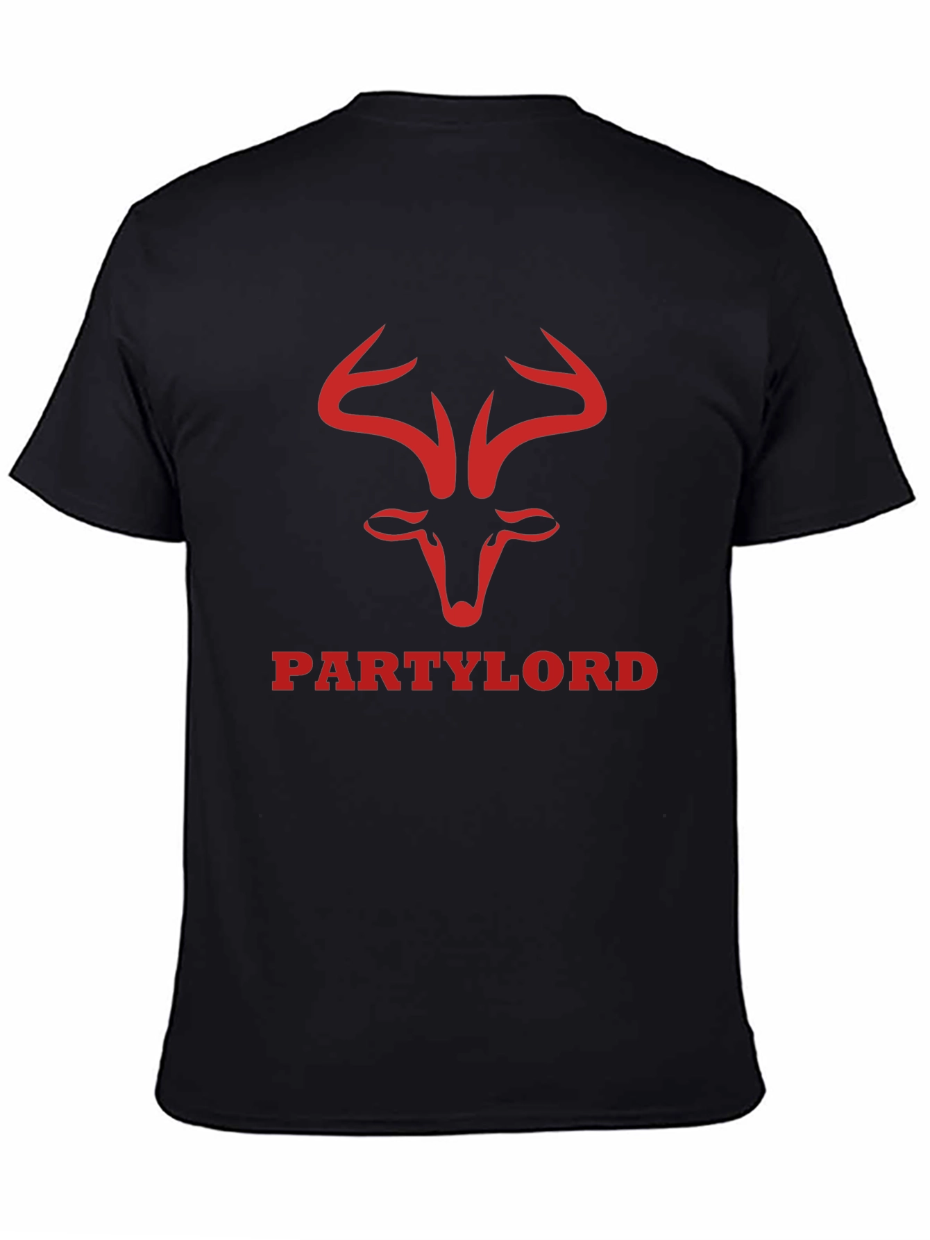 Party Lord Graphic Tee - Black Cotton T-Shirt