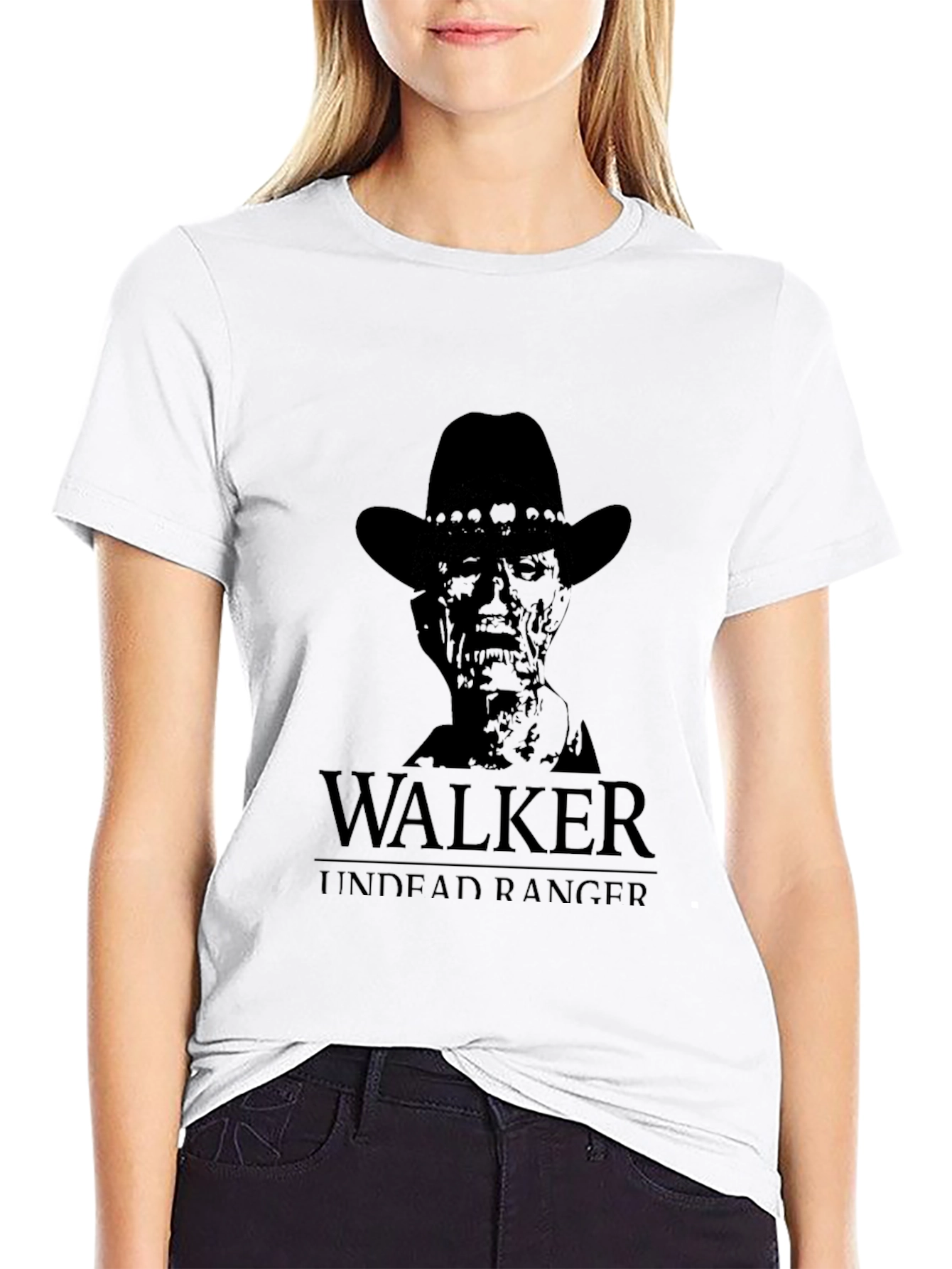 Walker Undead Ranger T-Shirt - Black Graphic Tee
