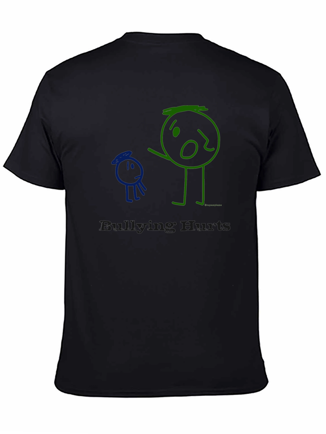 Bullying Hurts T-Shirt Graphic Tee Crew Neck