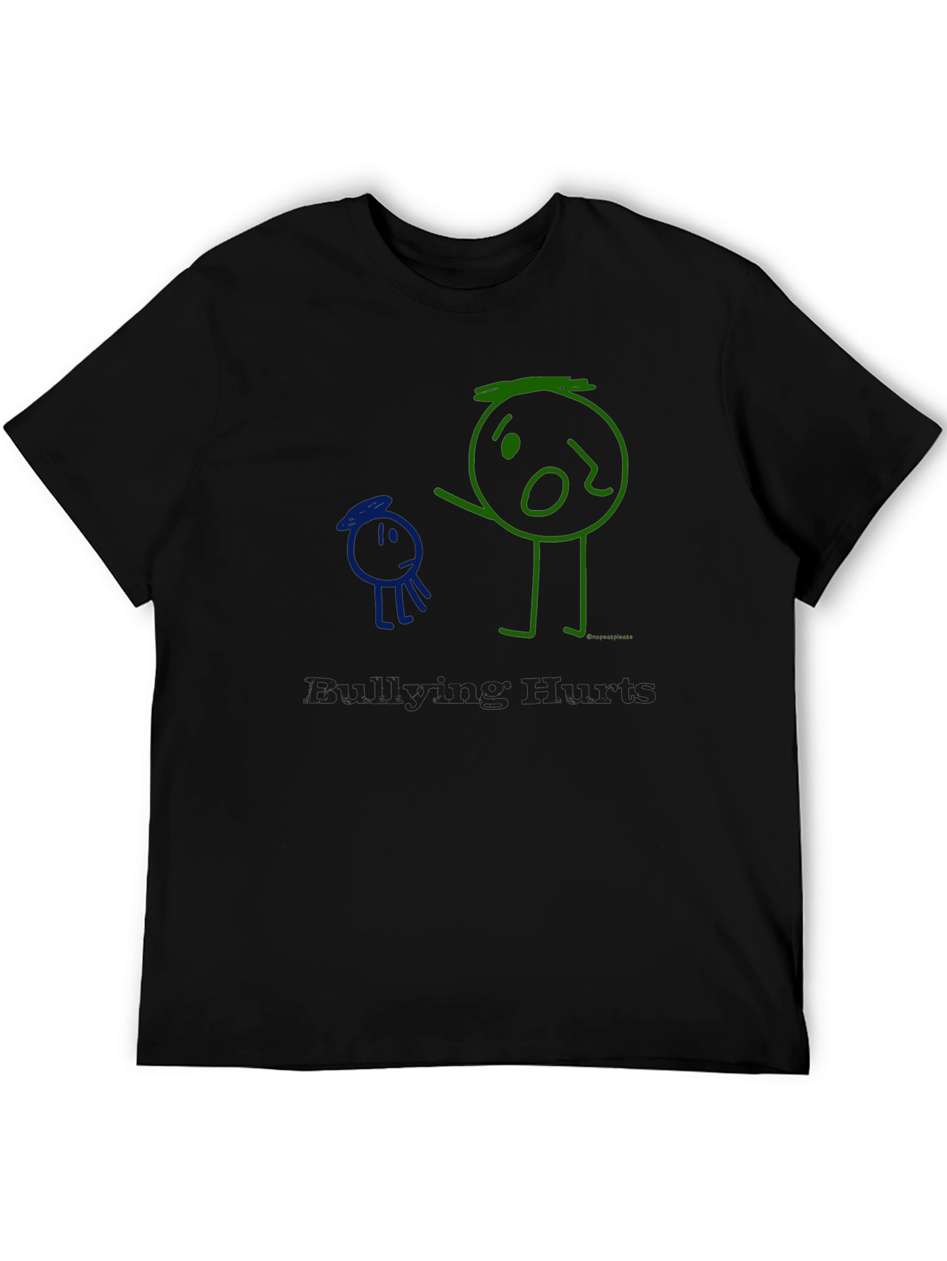 Bullying Hurts T-Shirt Graphic Tee Crew Neck