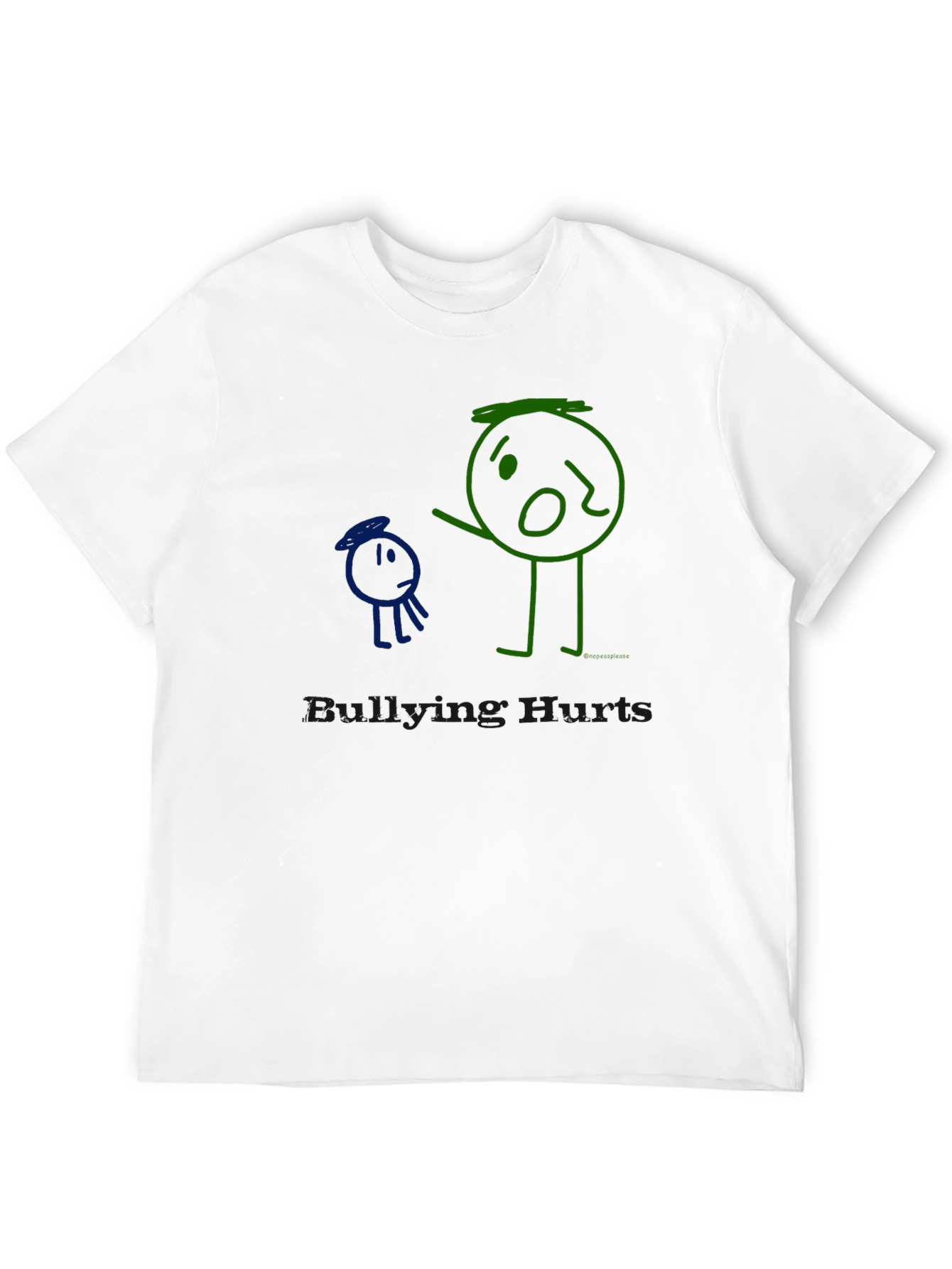 Bullying Hurts T-Shirt Graphic Tee Crew Neck