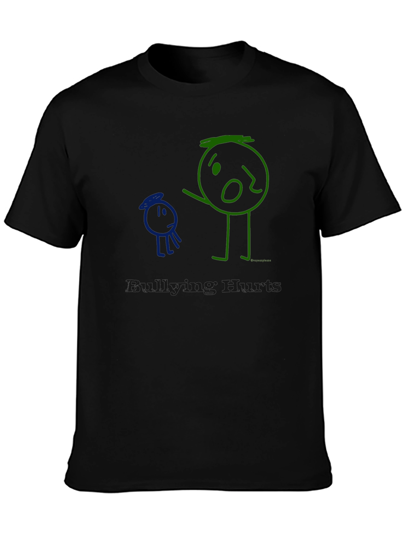 Bullying Hurts T-Shirt Graphic Tee Crew Neck