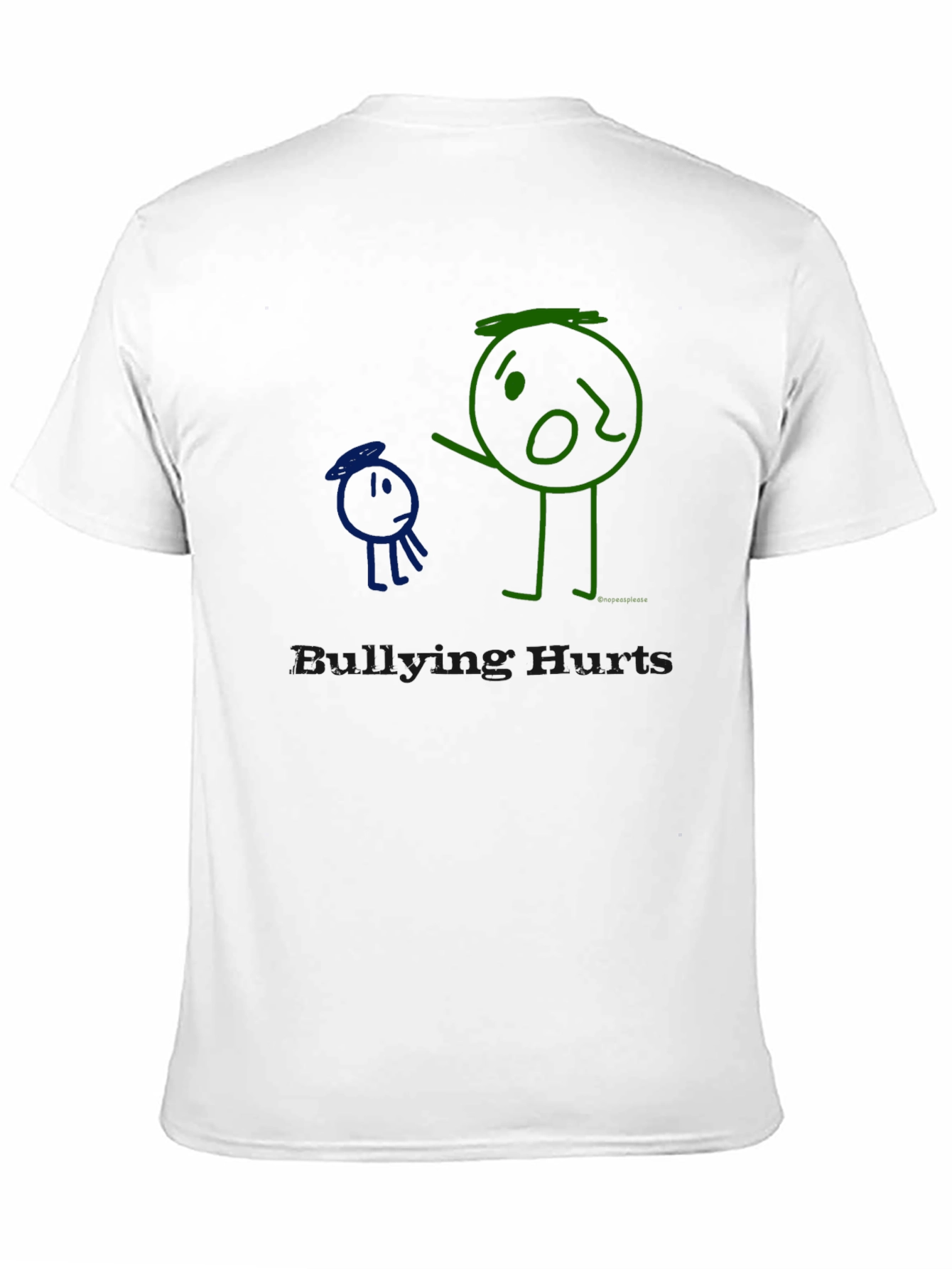 Bullying Hurts T-Shirt Graphic Tee Crew Neck