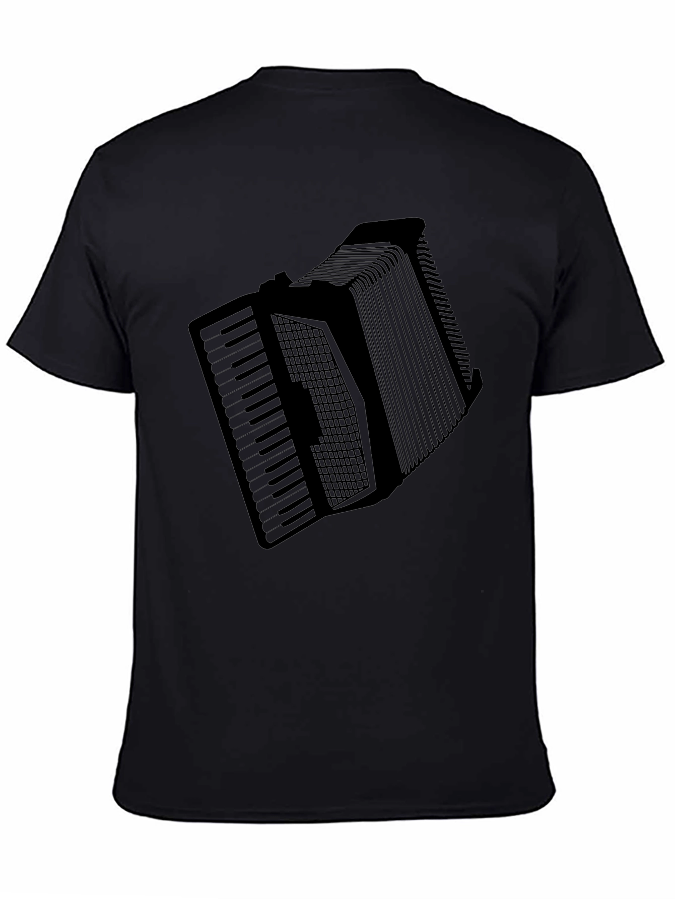 Accordion Graphic Black T-Shirt