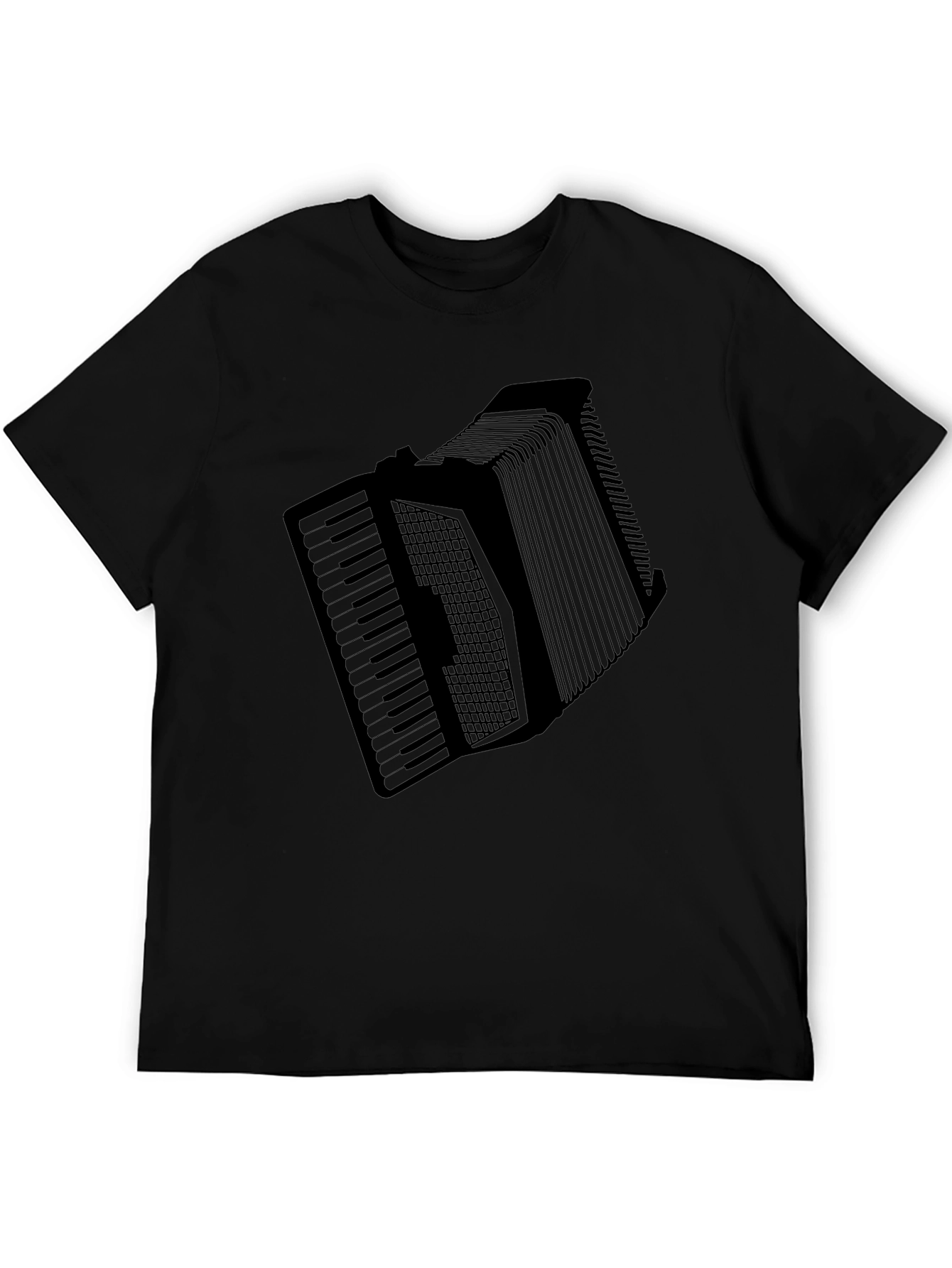 Accordion Graphic Black T-Shirt