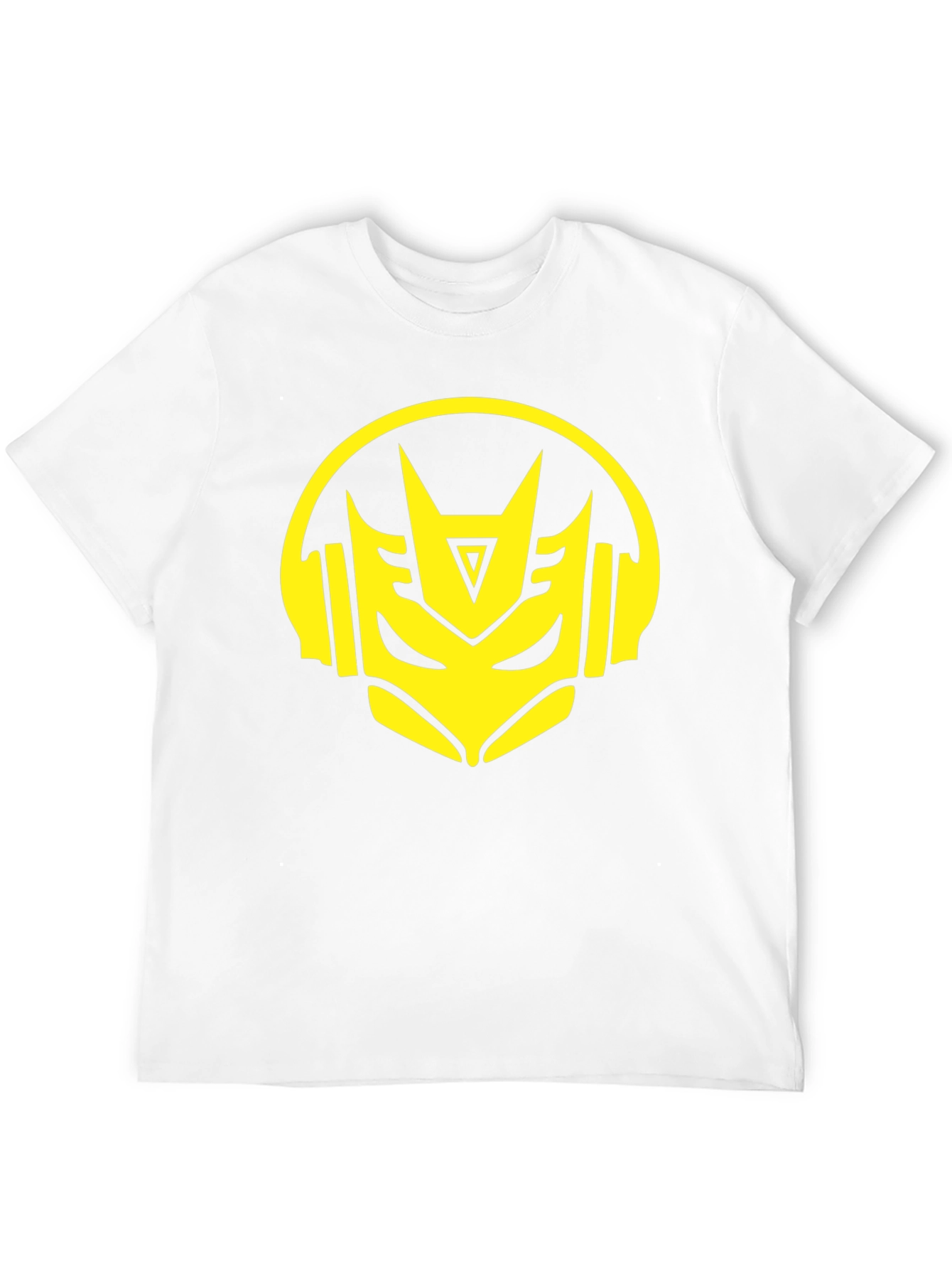 Robot Headphone Graphic Black T-Shirt