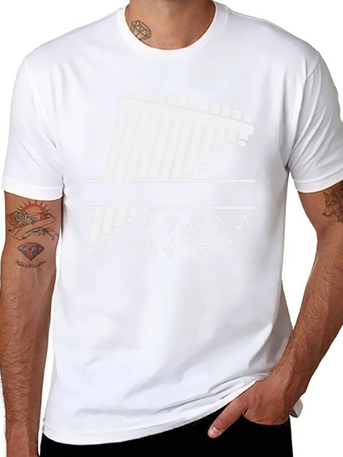 Musical Pan Flute Graphic Tee