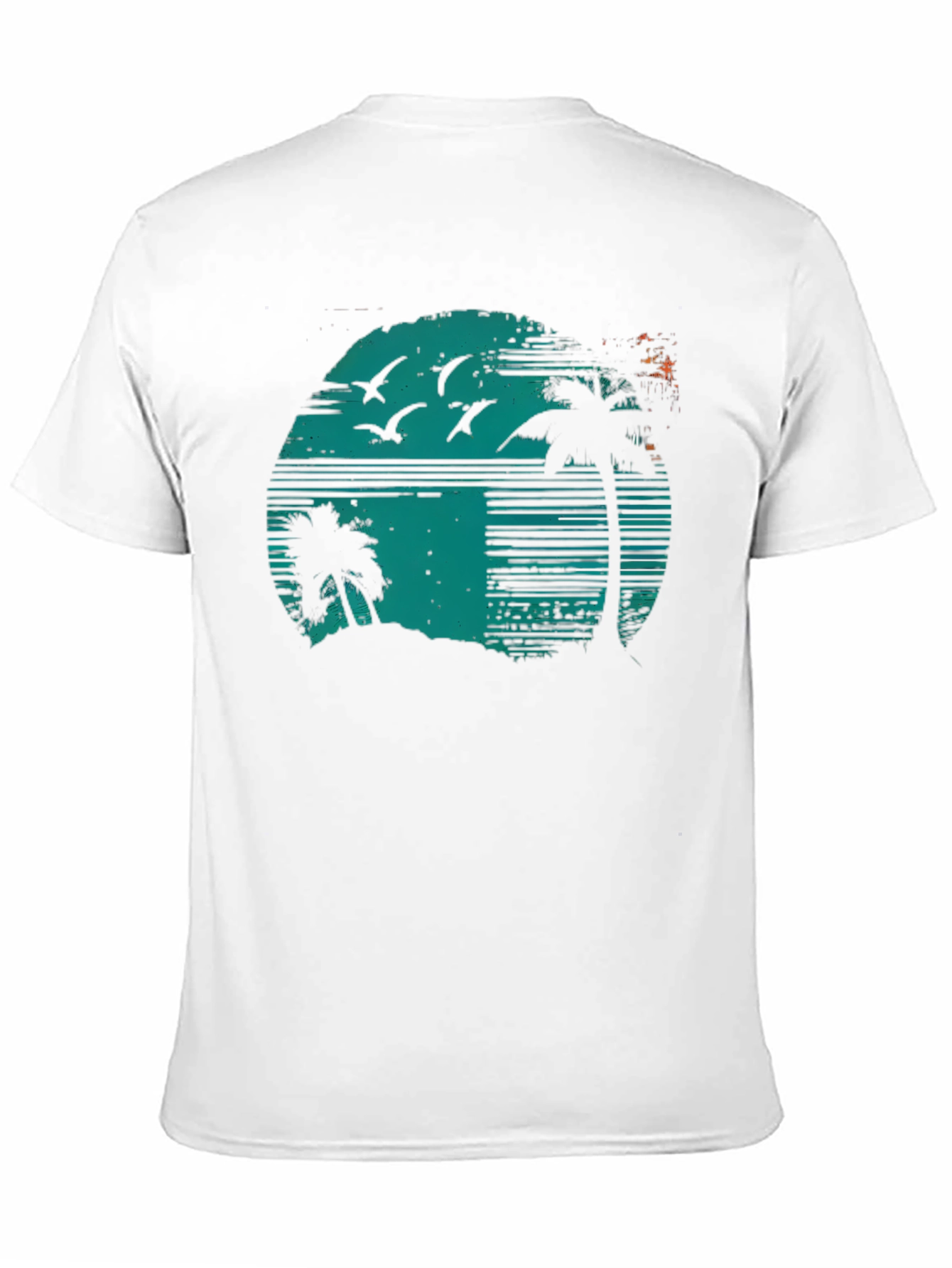 Retro Sunset Palm Tree Graphic Tee