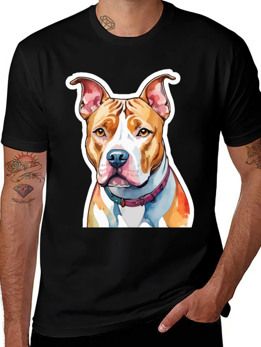 Pitbull Dog Graphic Tee - Unique Pet Lovers T-Shirt