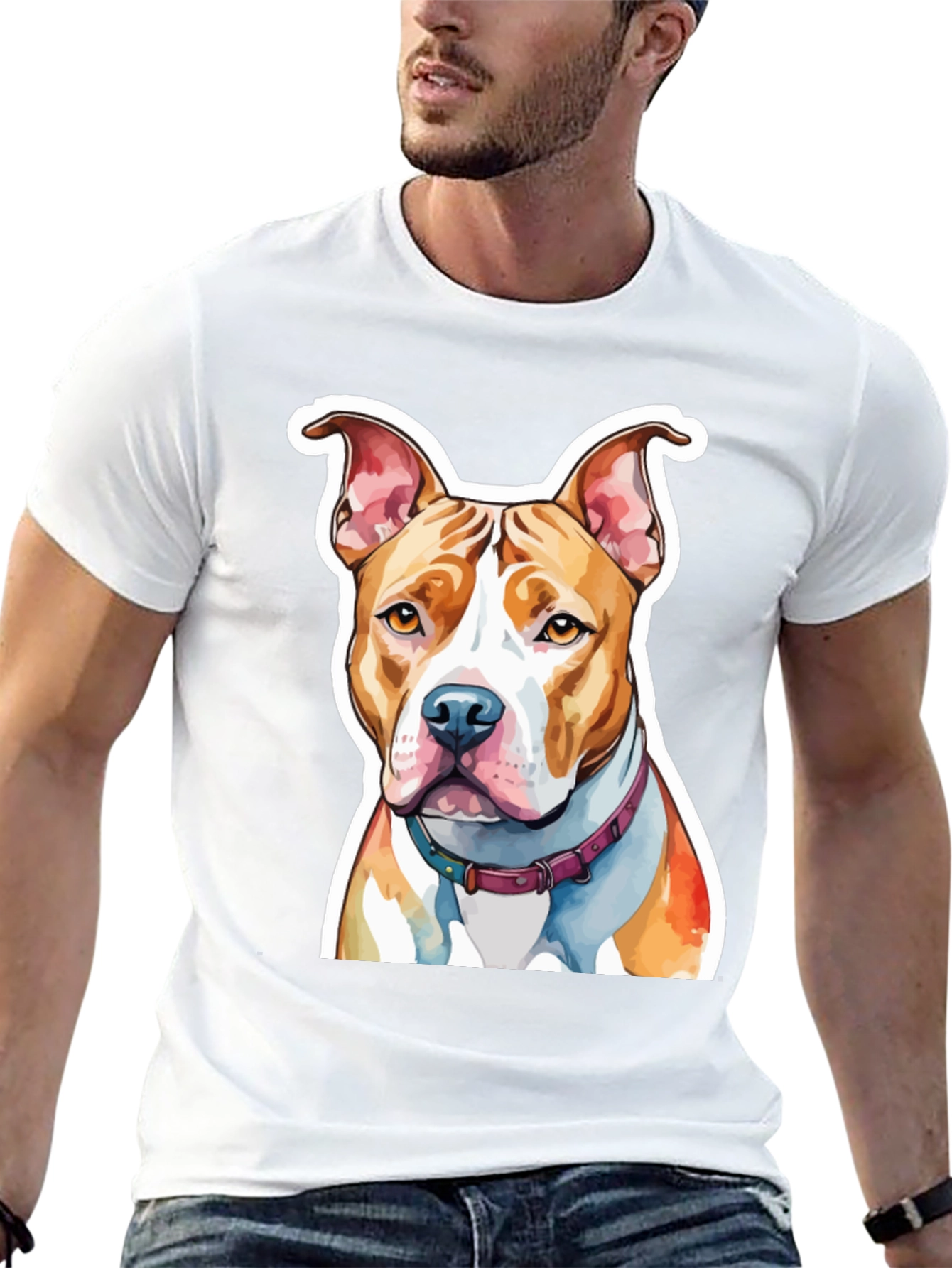 Pitbull Dog Graphic Tee - Unique Pet Lovers T-Shirt