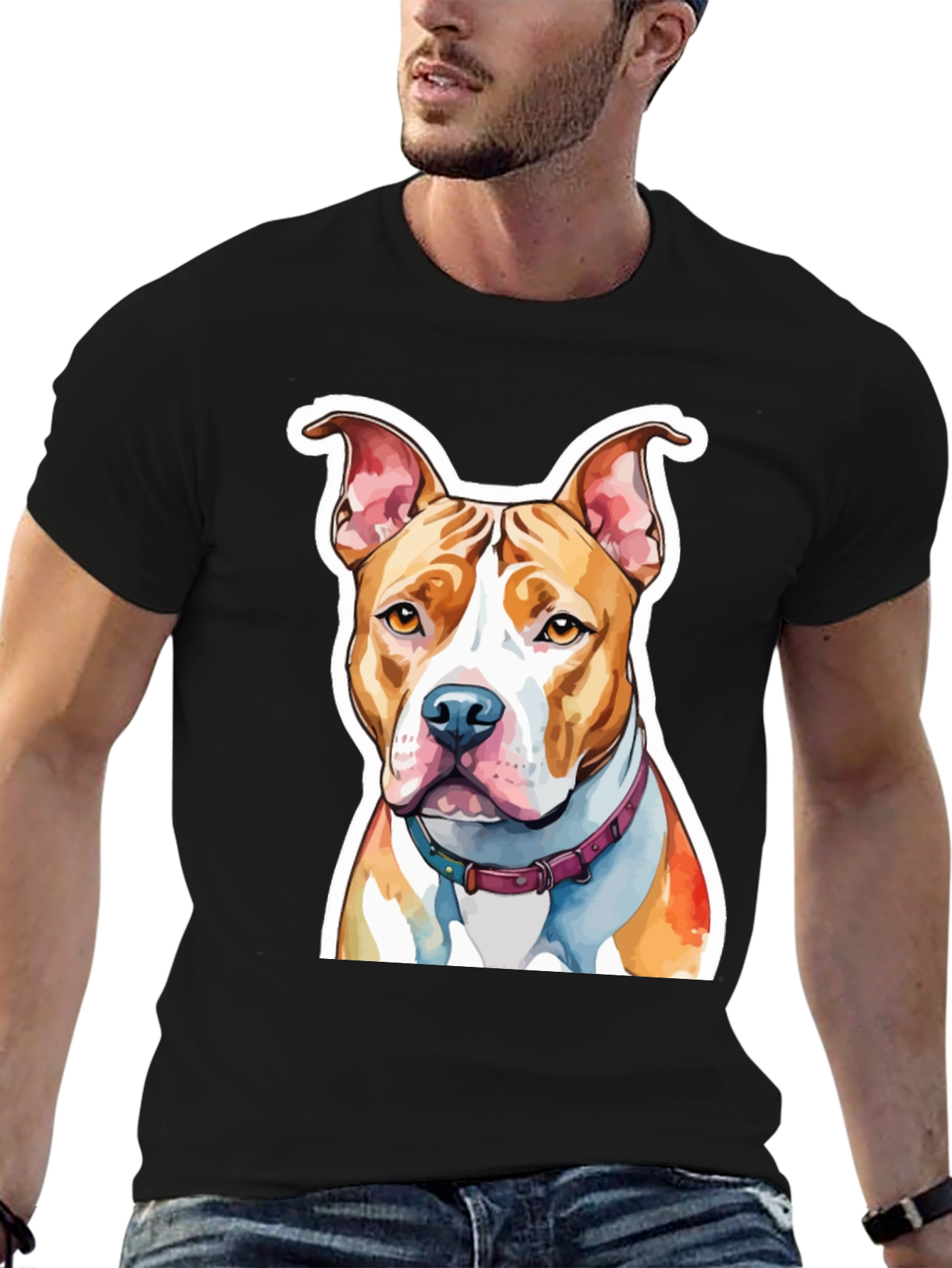 Pitbull Dog Graphic Tee - Unique Pet Lovers T-Shirt