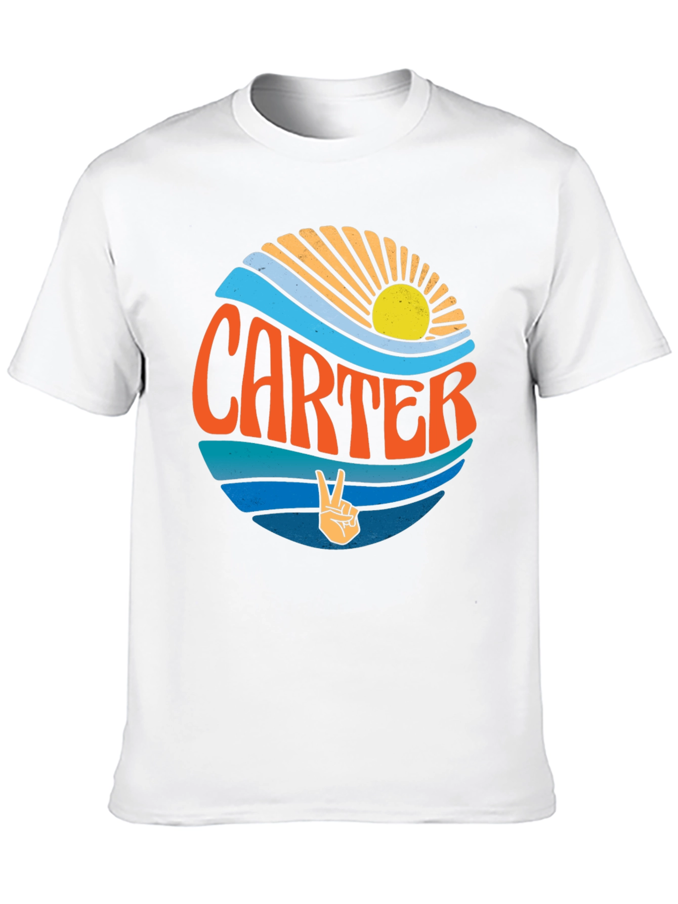 Carter Retro Graphic T-Shirt - Hippie Vibes