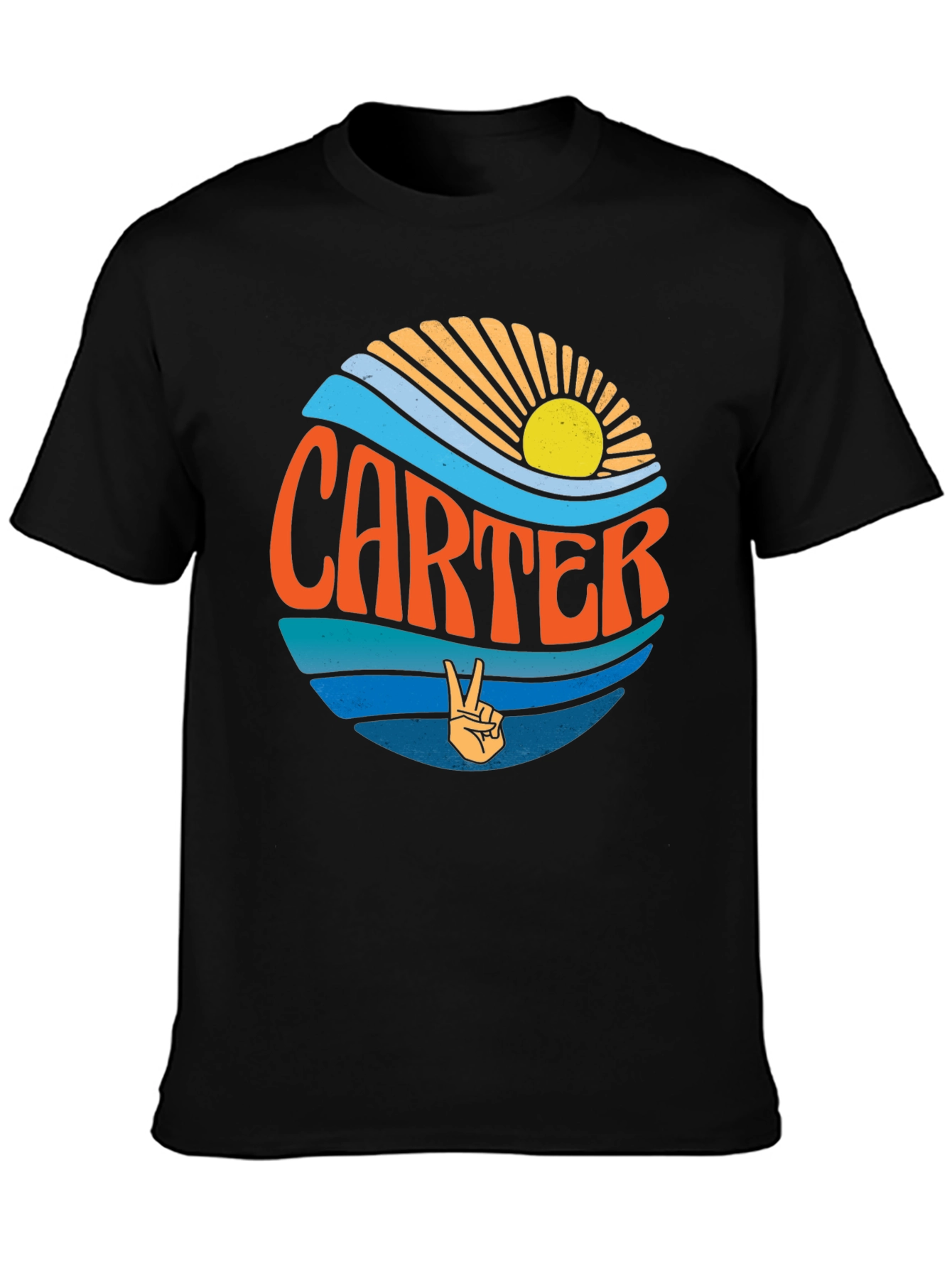 Carter Retro Graphic T-Shirt - Hippie Vibes