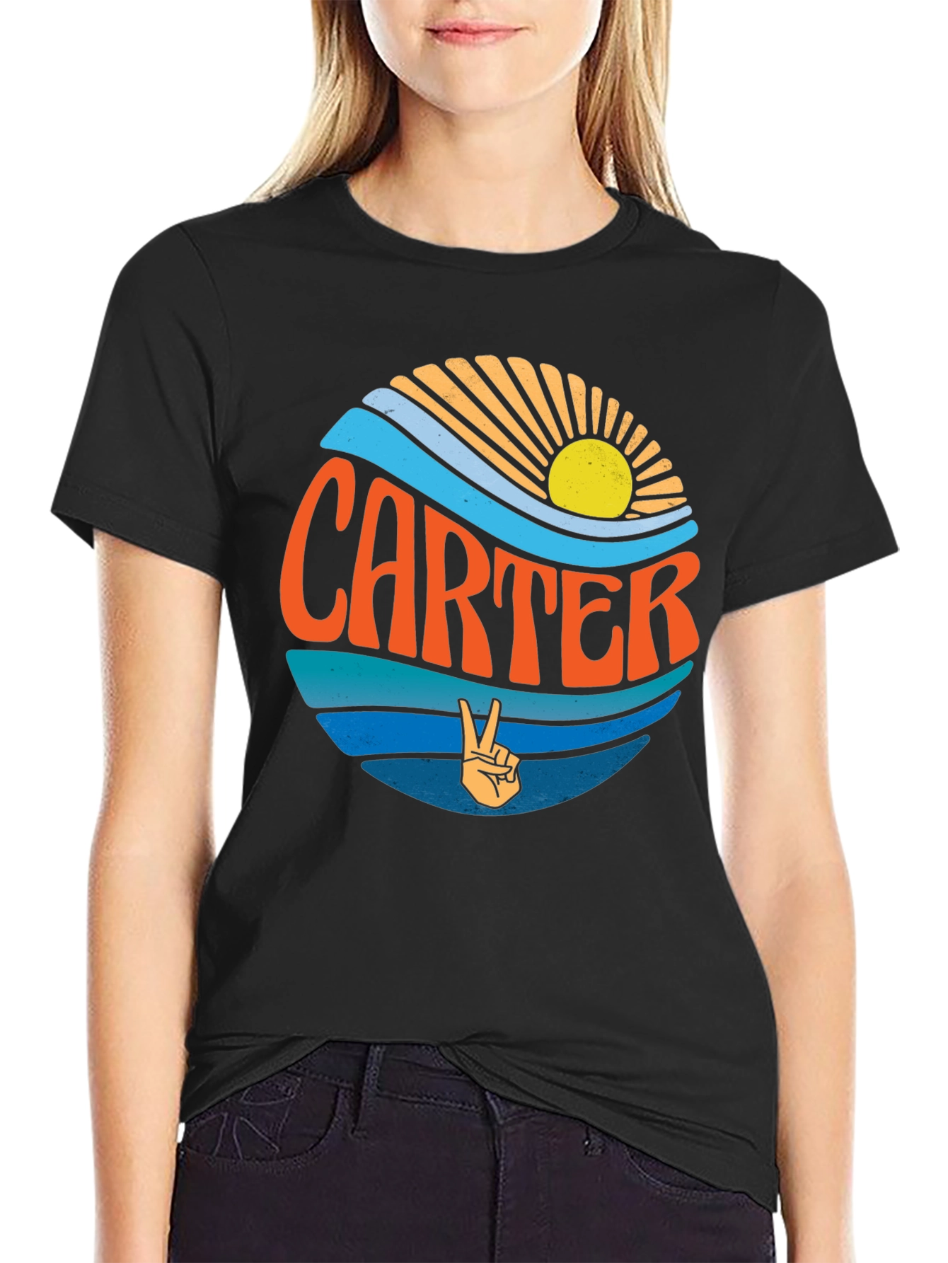 Carter Retro Graphic T-Shirt - Hippie Vibes