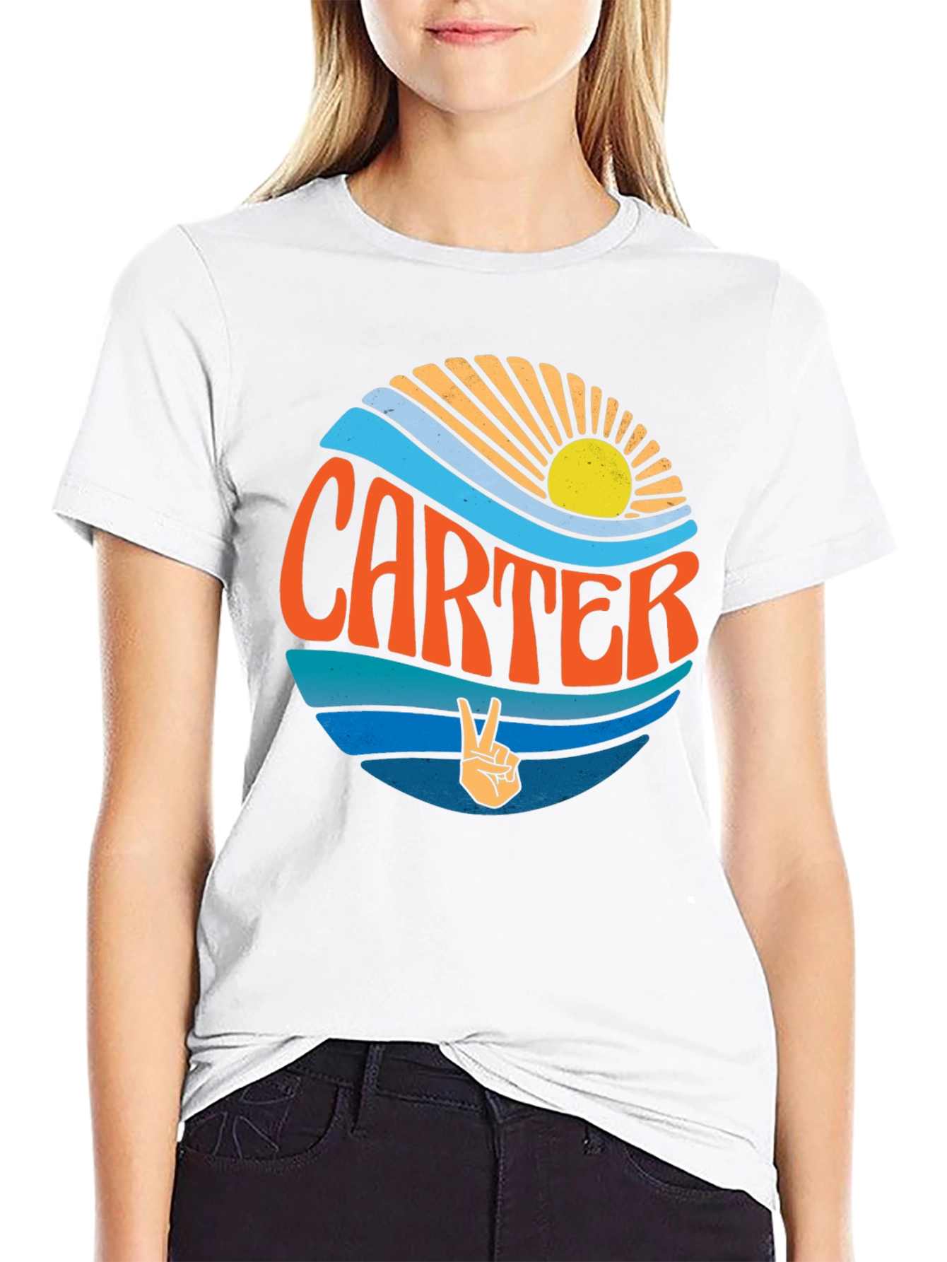 Carter Retro Graphic T-Shirt - Hippie Vibes