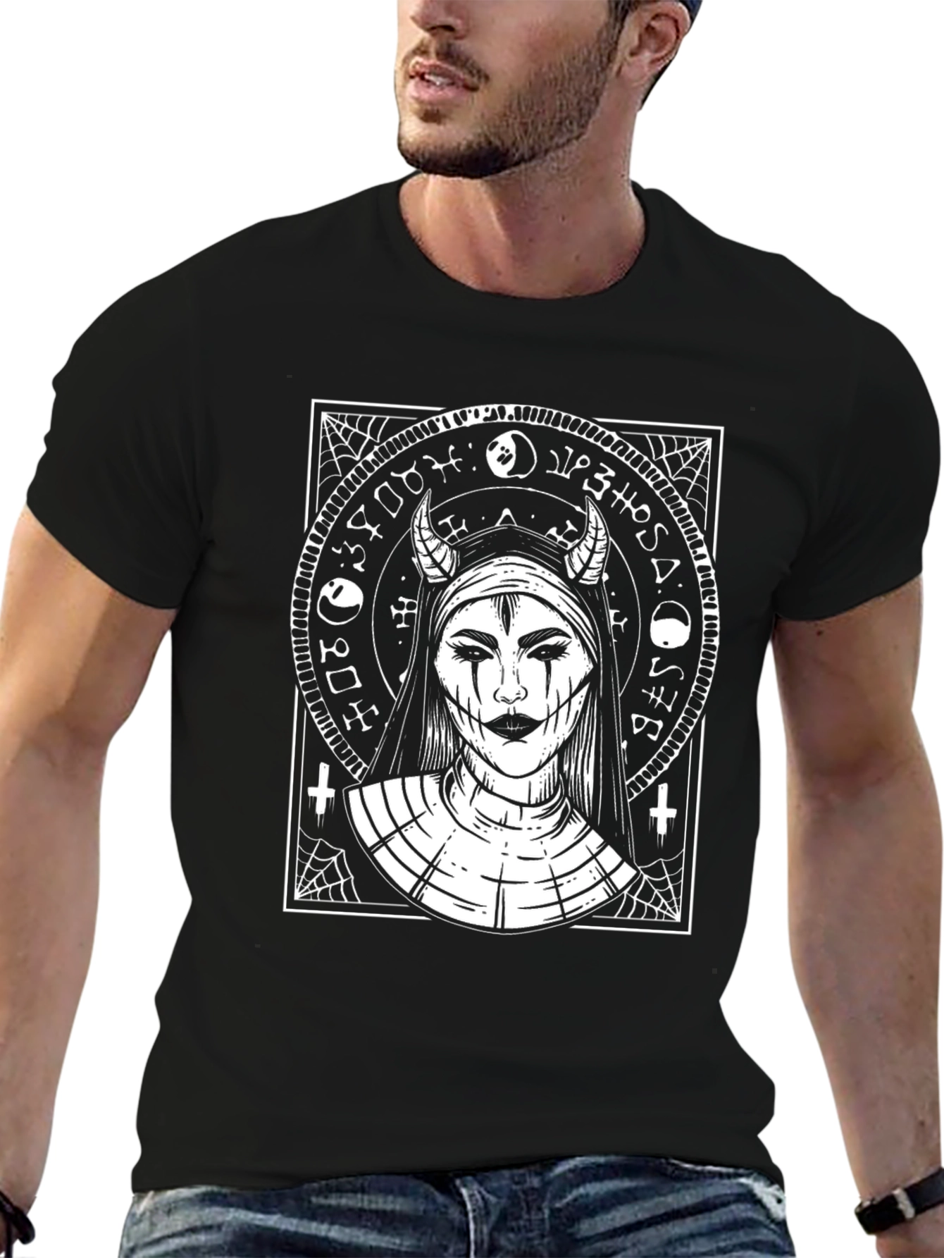 Devil Nun T-Shirt - Gothic Graphic Tee