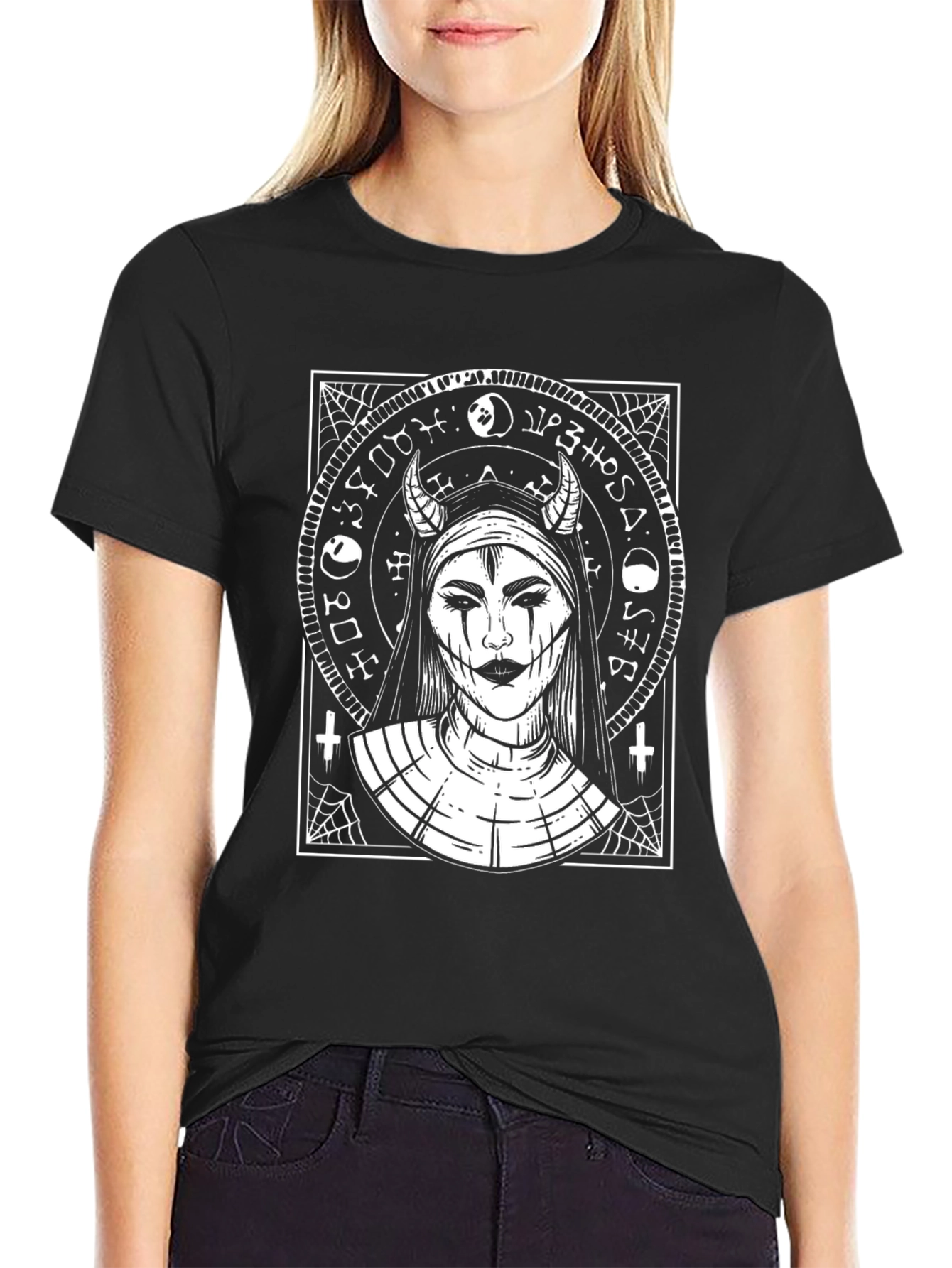 Devil Nun T-Shirt - Gothic Graphic Tee