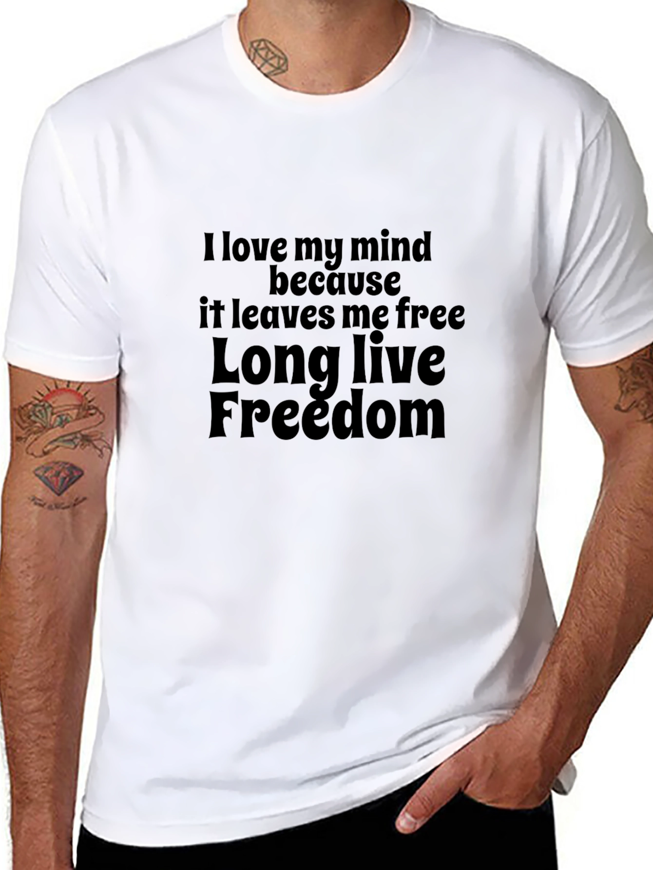Freedom Mind T-Shirt - Black