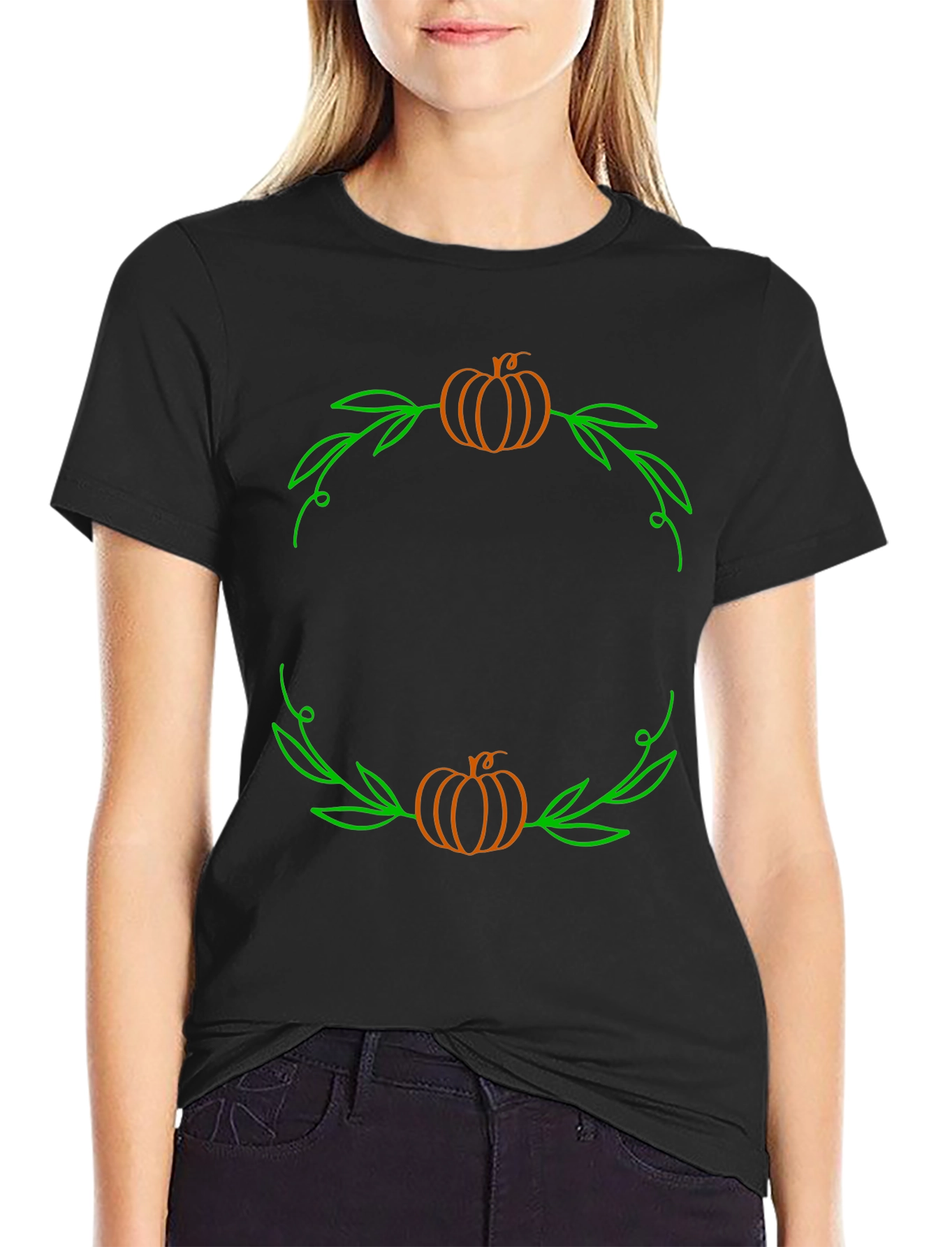 Autumn Pumpkin T-Shirt Fall Harvest Halloween