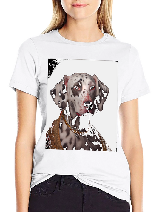 Dalmatian Dog Graphic Print T-Shirt