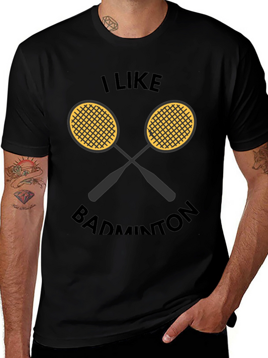 I Like Badminton Graphic Tee