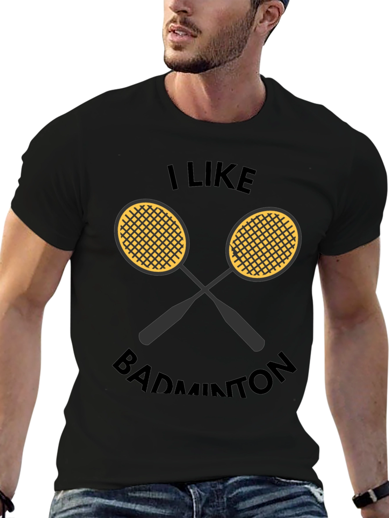 I Like Badminton Graphic Tee