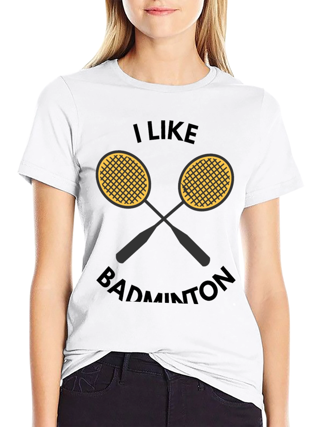 I Like Badminton Graphic Tee