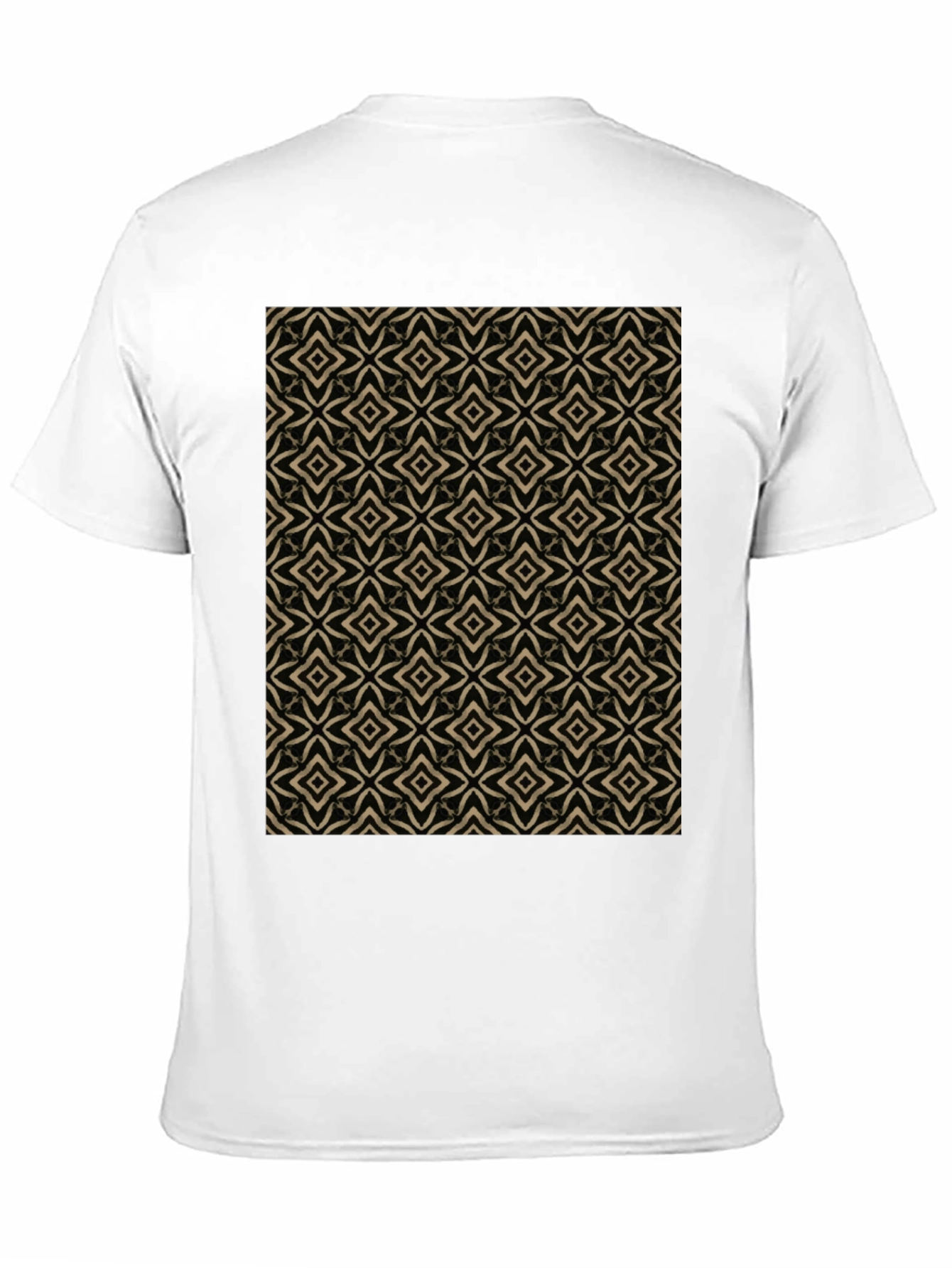 Geometric Pattern Black T-Shirt