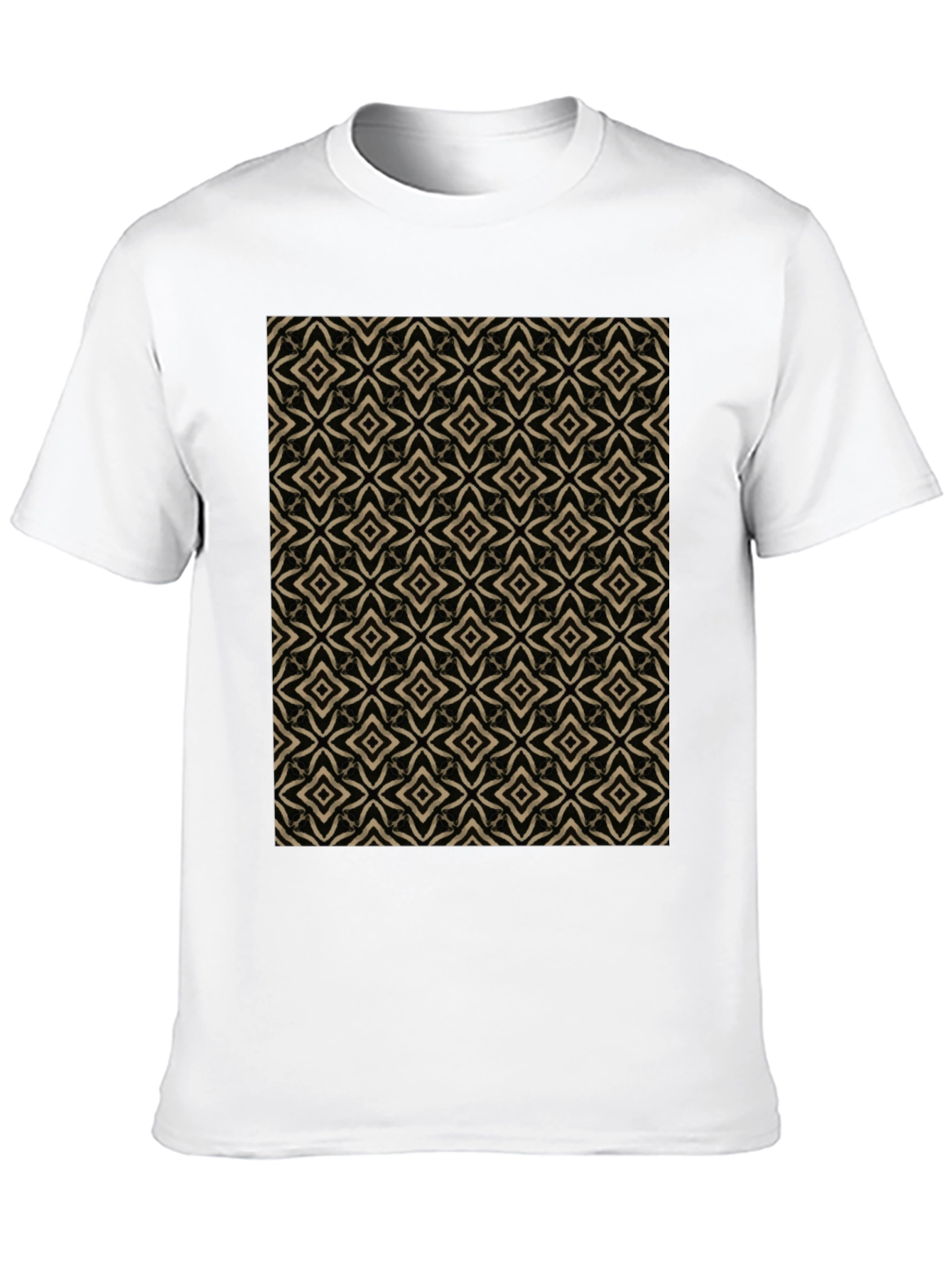 Geometric Pattern Black T-Shirt