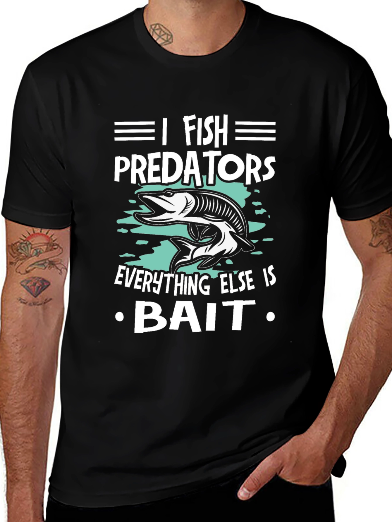 I Fish Predators T-Shirt - Funny Fishing Tee