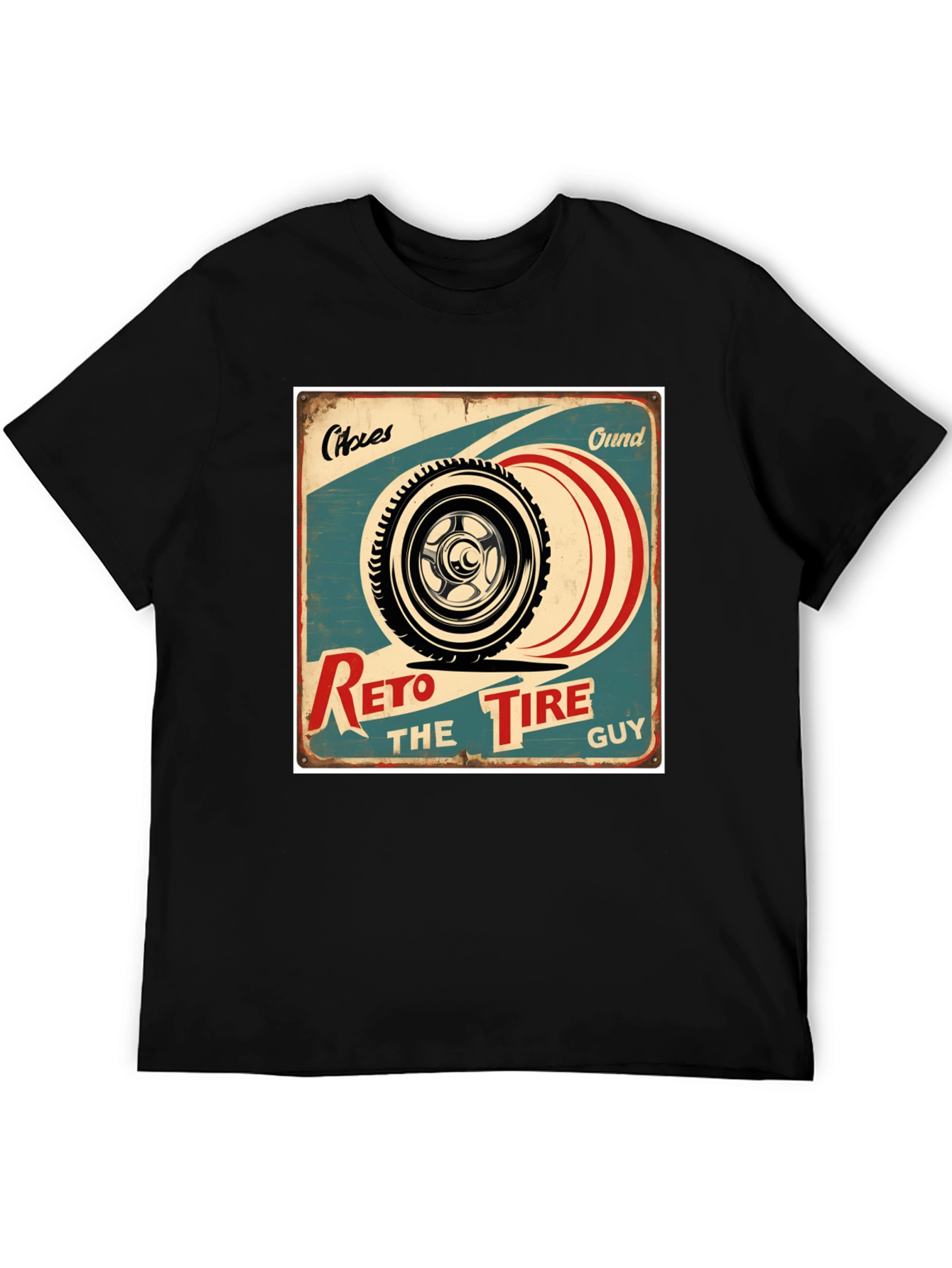 Retro Tire Guy Graphic T-Shirt