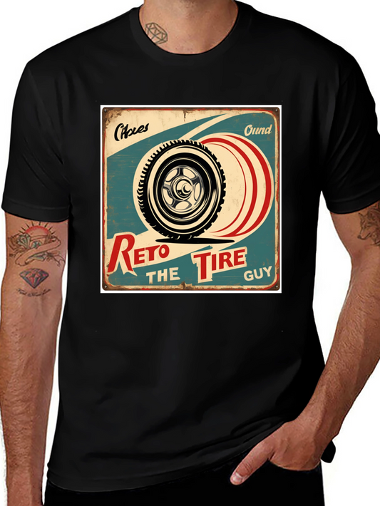 Retro Tire Guy Graphic T-Shirt