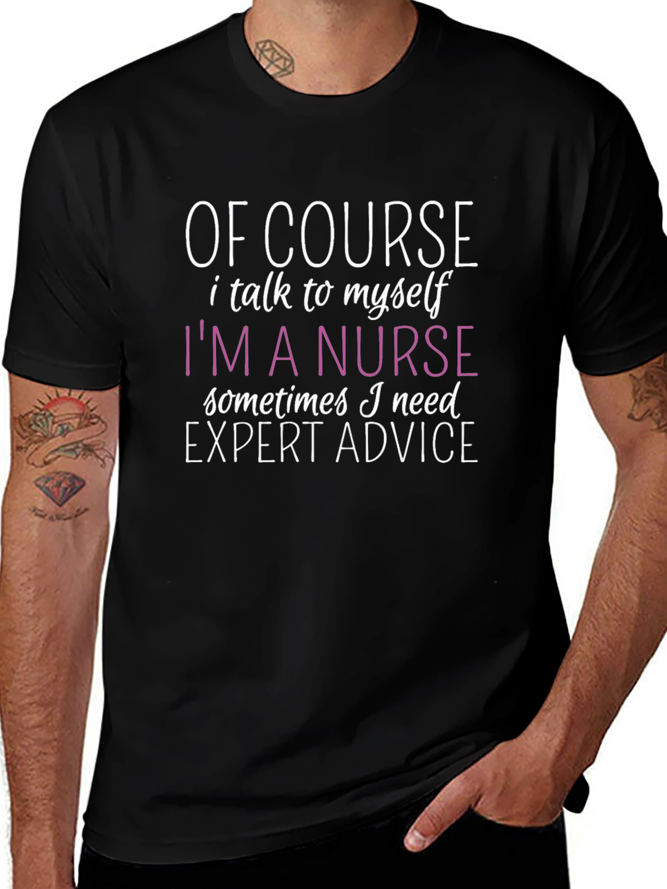 Funny Nurse T-Shirt - Expert Advice Design