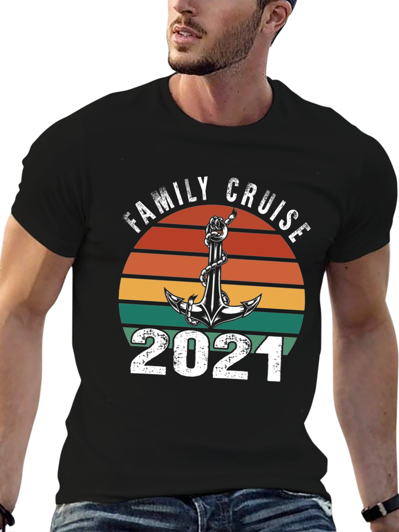 Family Cruise 2021 T-Shirt Anchor Design
