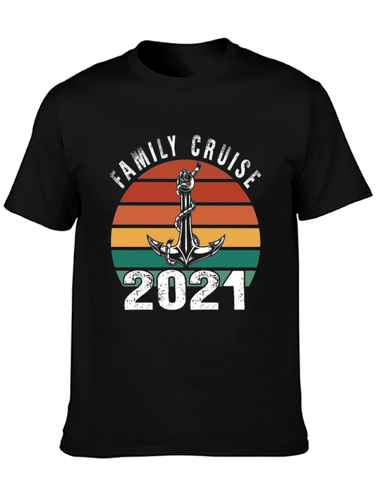 Family Cruise 2021 T-Shirt Anchor Design