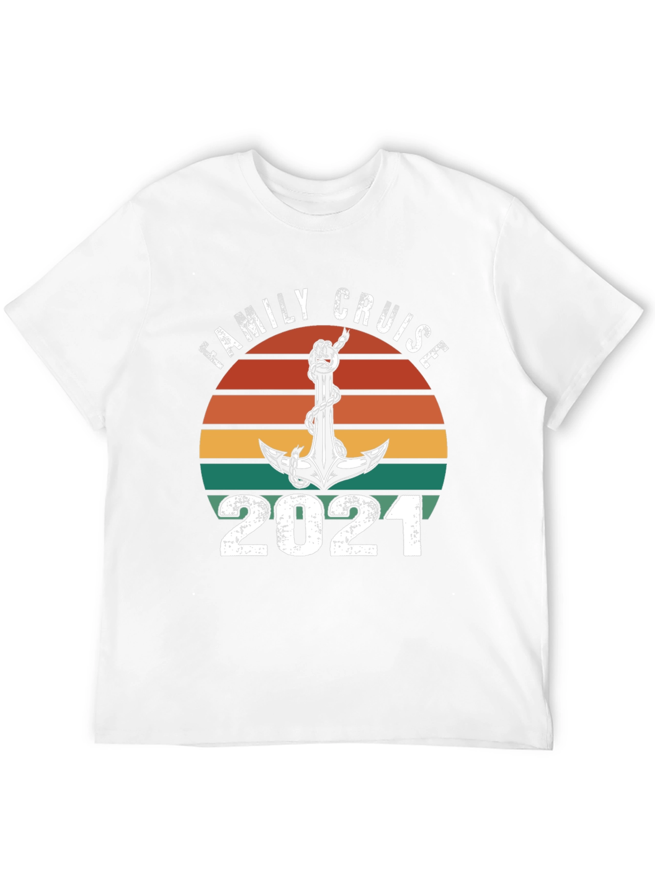 Family Cruise 2021 T-Shirt Anchor Design